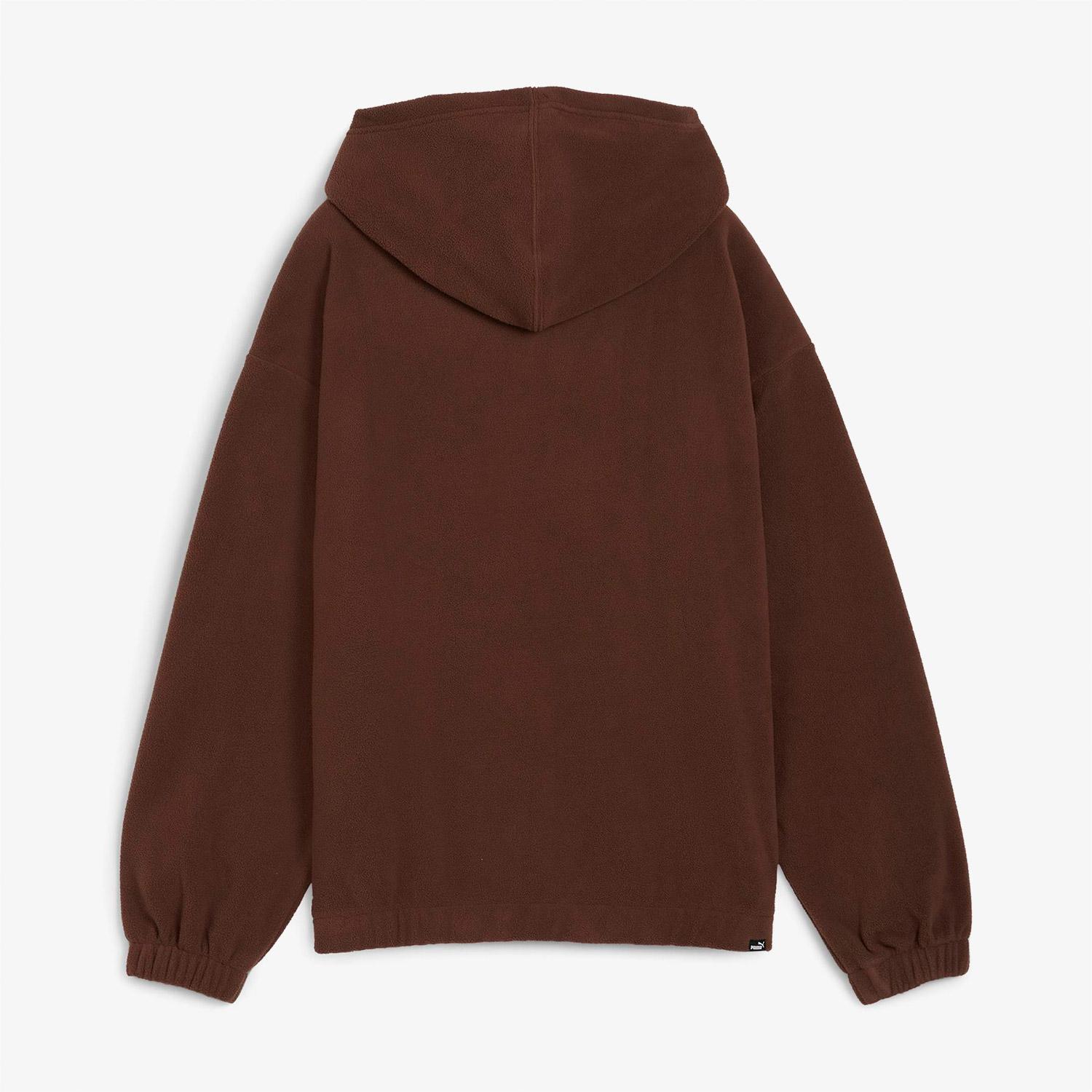 Puma Essentials Elevated Kadın Kahverengi Günlük Sweatshirt