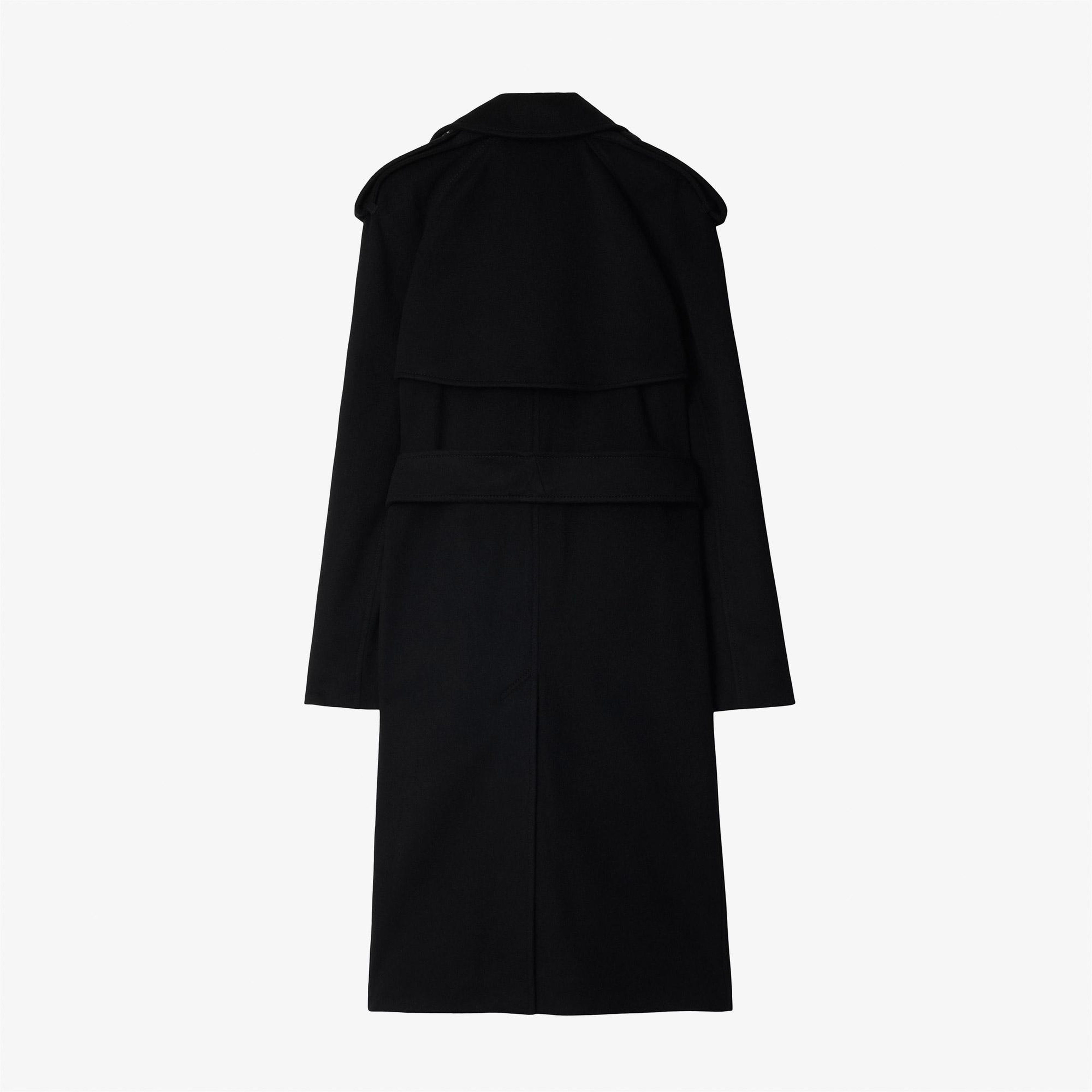 Burberry Kaşmir Wrap Kadın Siyah Mont
