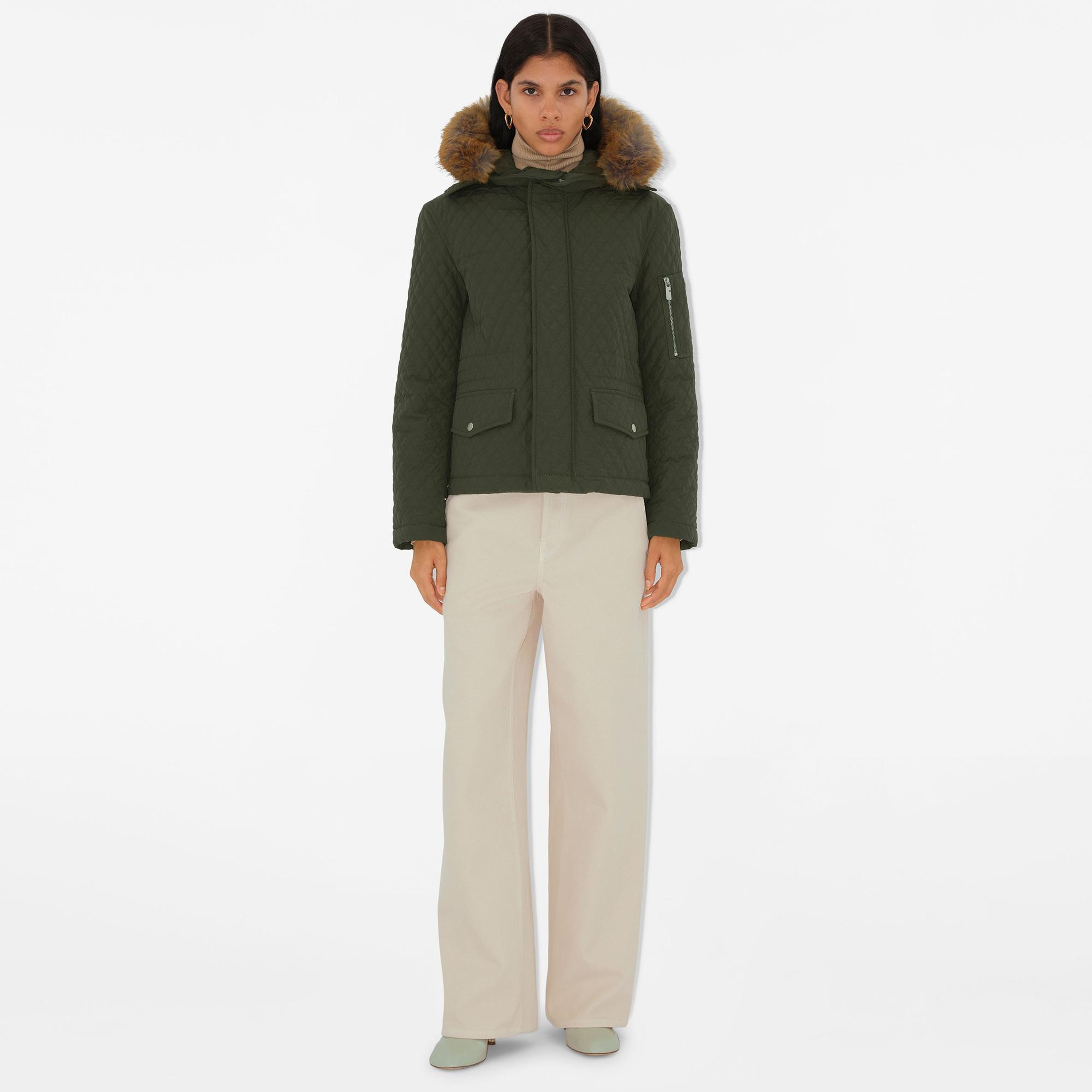 Burberry Kadın Gri Mont
