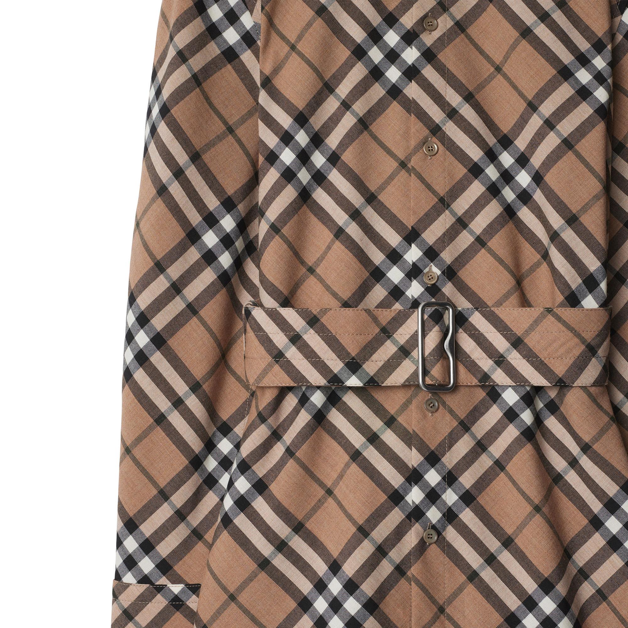 Burberry Kadın Bej Yün Karışımlı Elbise