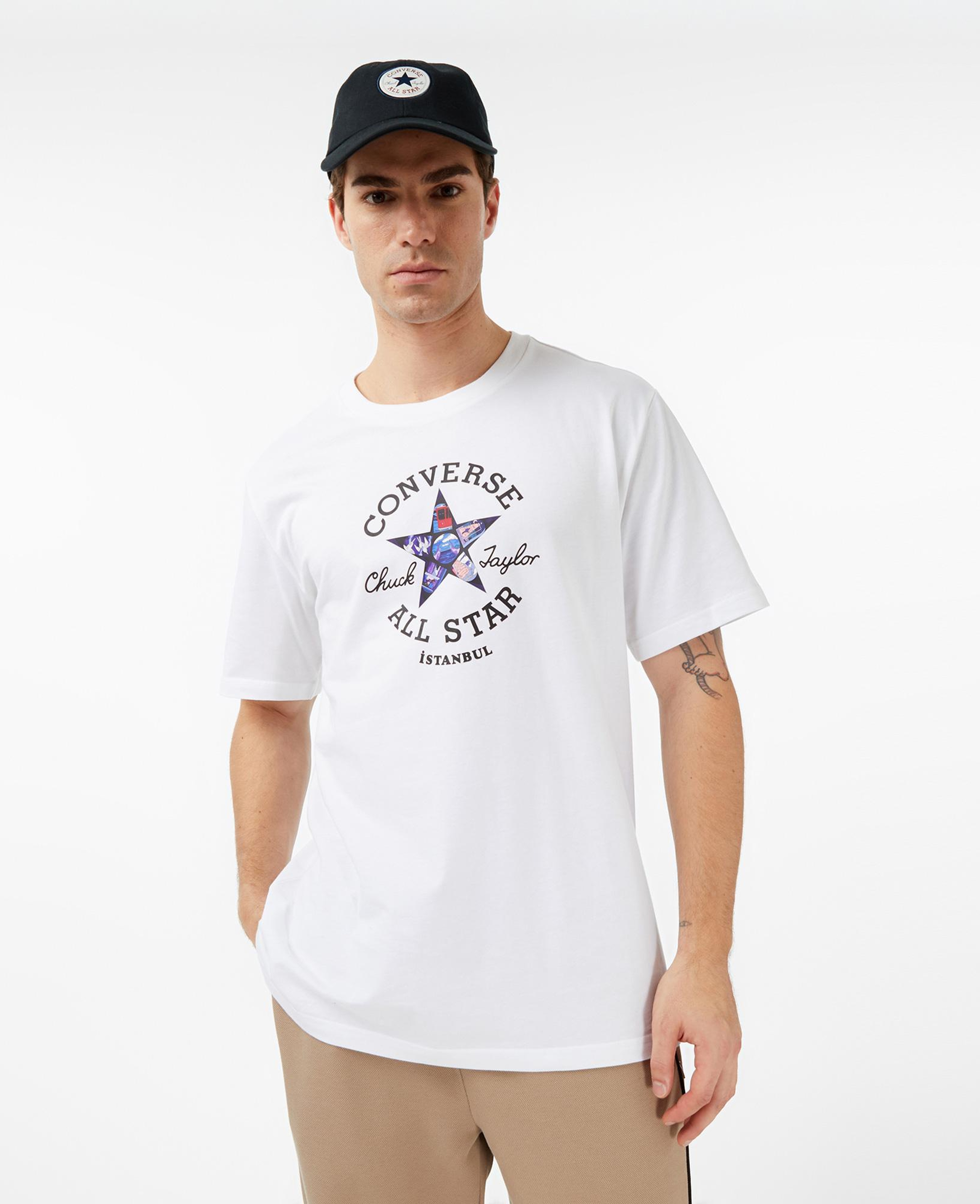 Converse Classic Unisex Beyaz T-Shirt