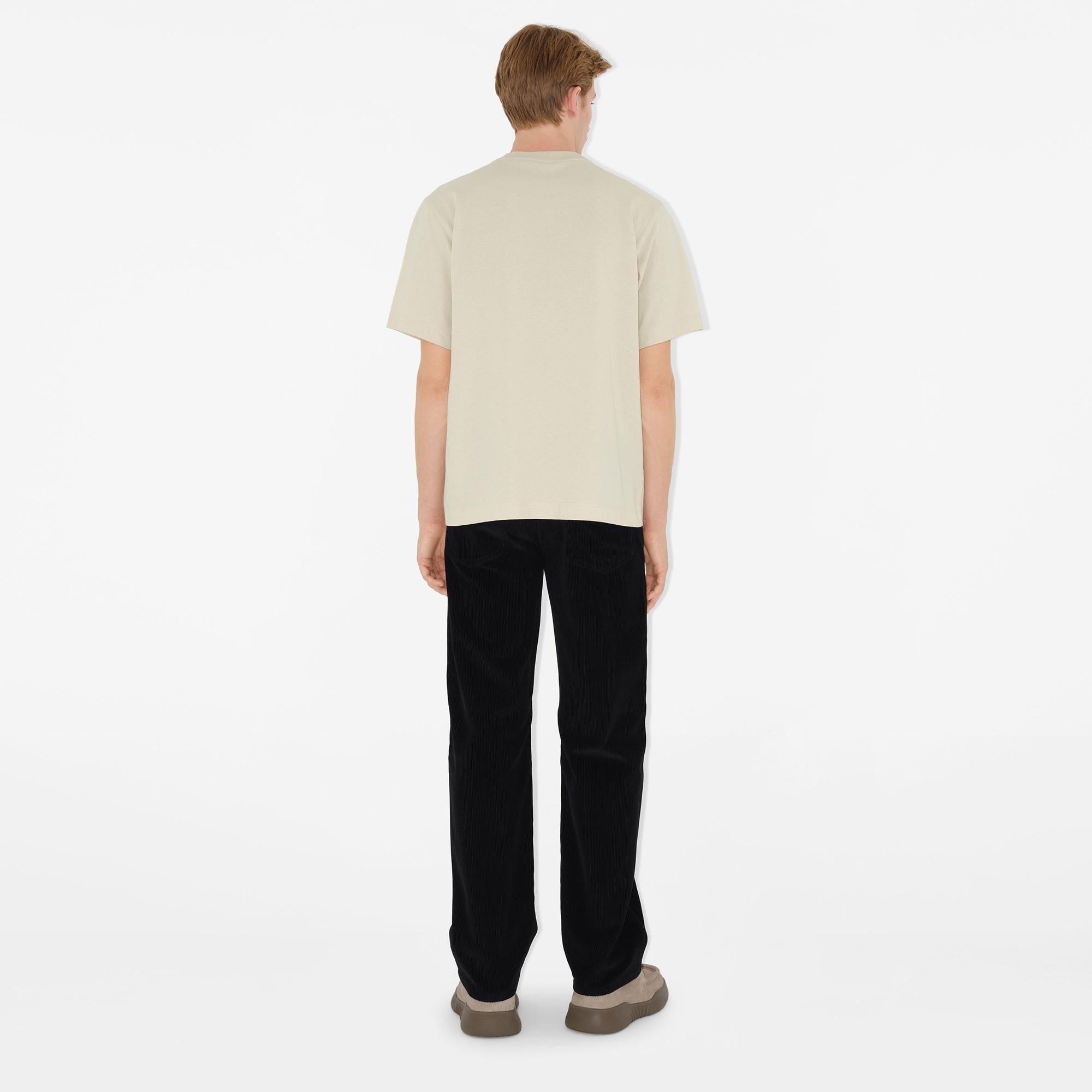 Burberry Sic Cotton Erkek Beyaz T-Shirt
