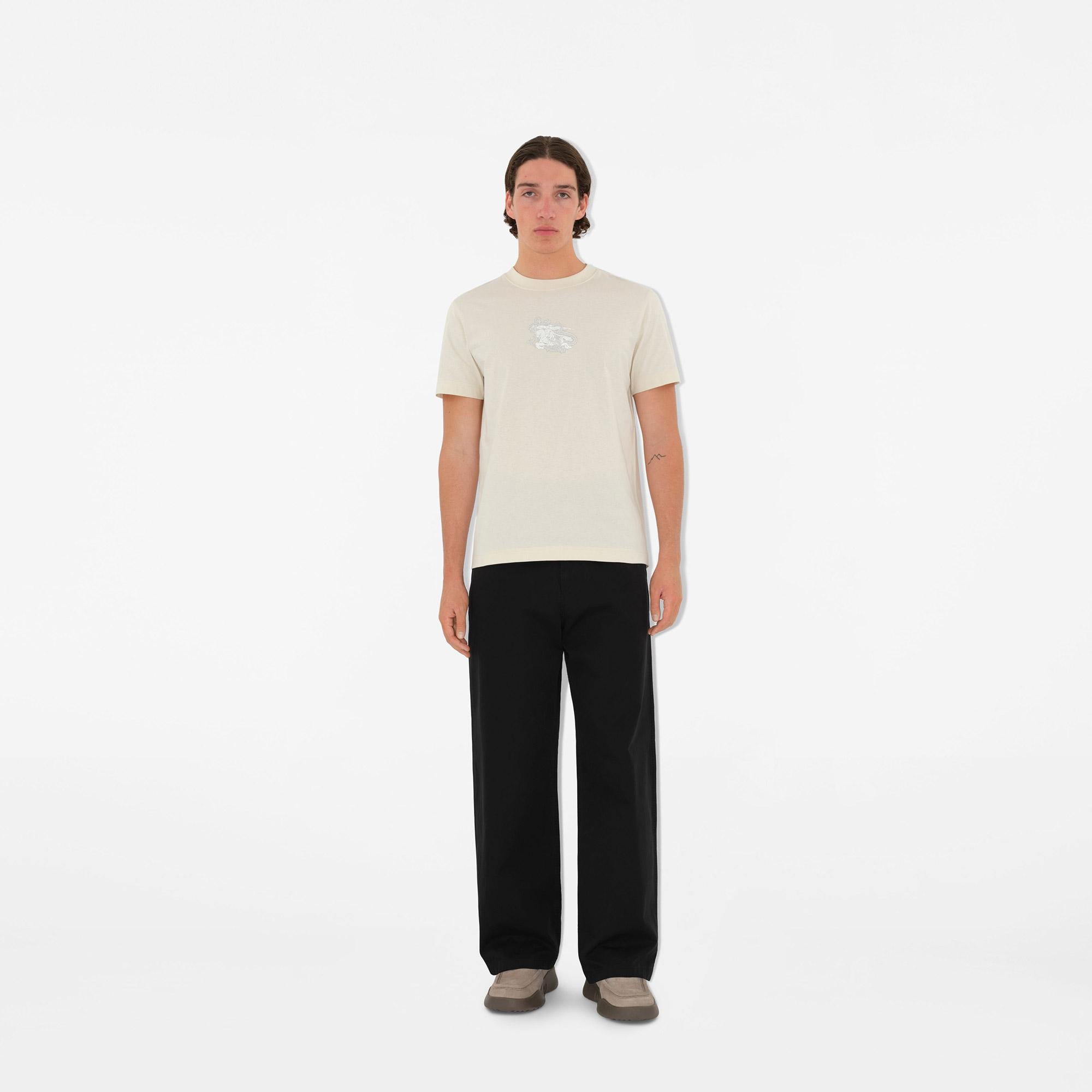 Burberry Erkek Bej T-Shirt