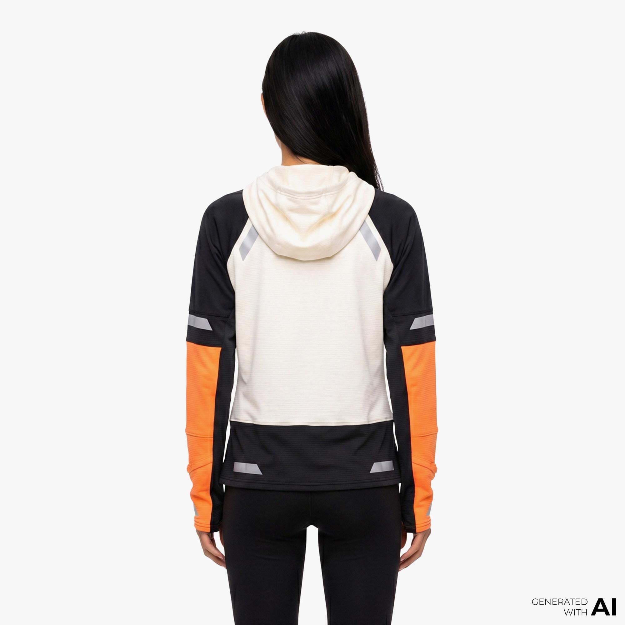 Brooks Run Visible Thermal 2.0 Kadın Beyaz Hoodie
