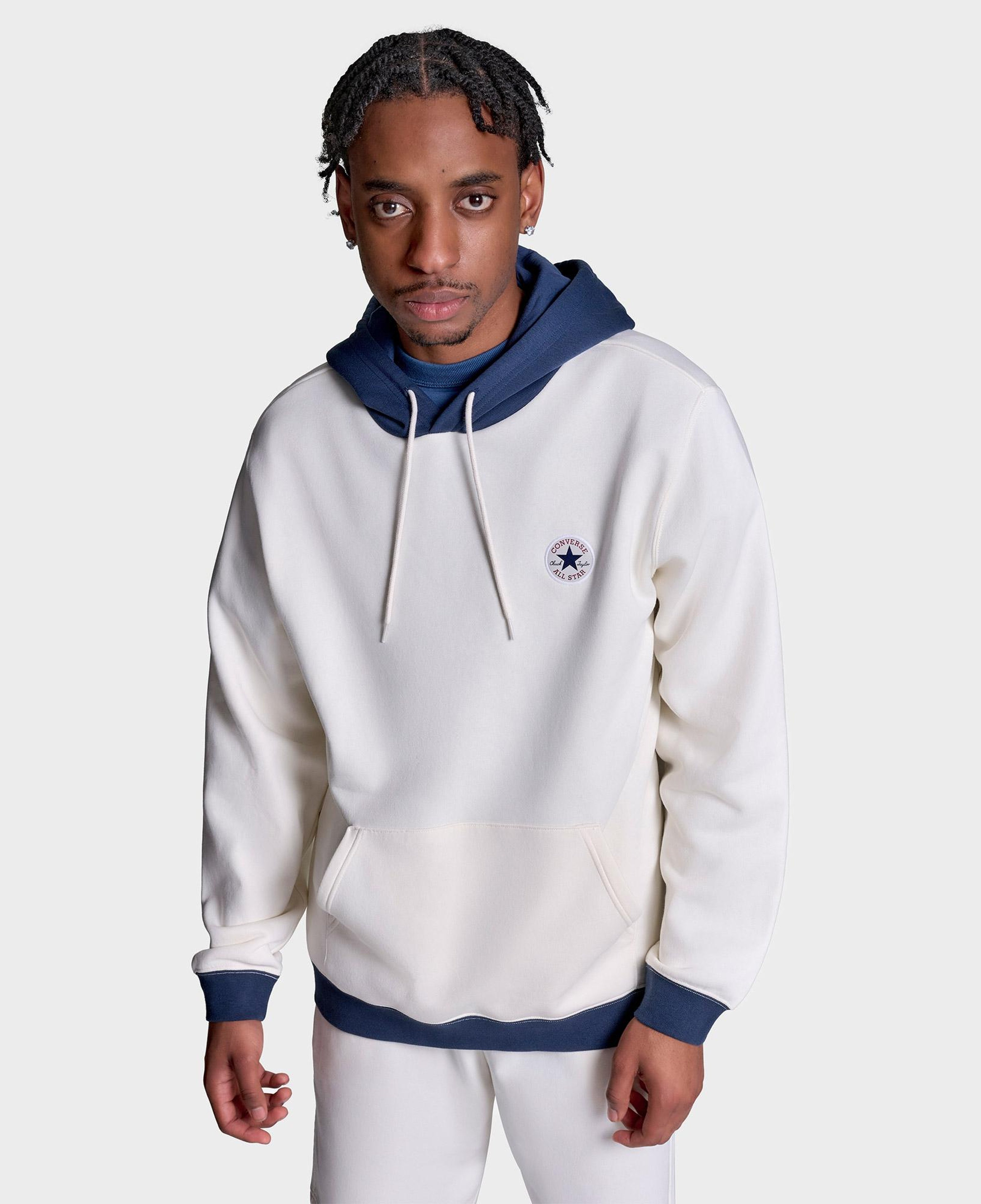 Converse Standard Fit Core Chuck Patch Erkek Krem Sweatshirt