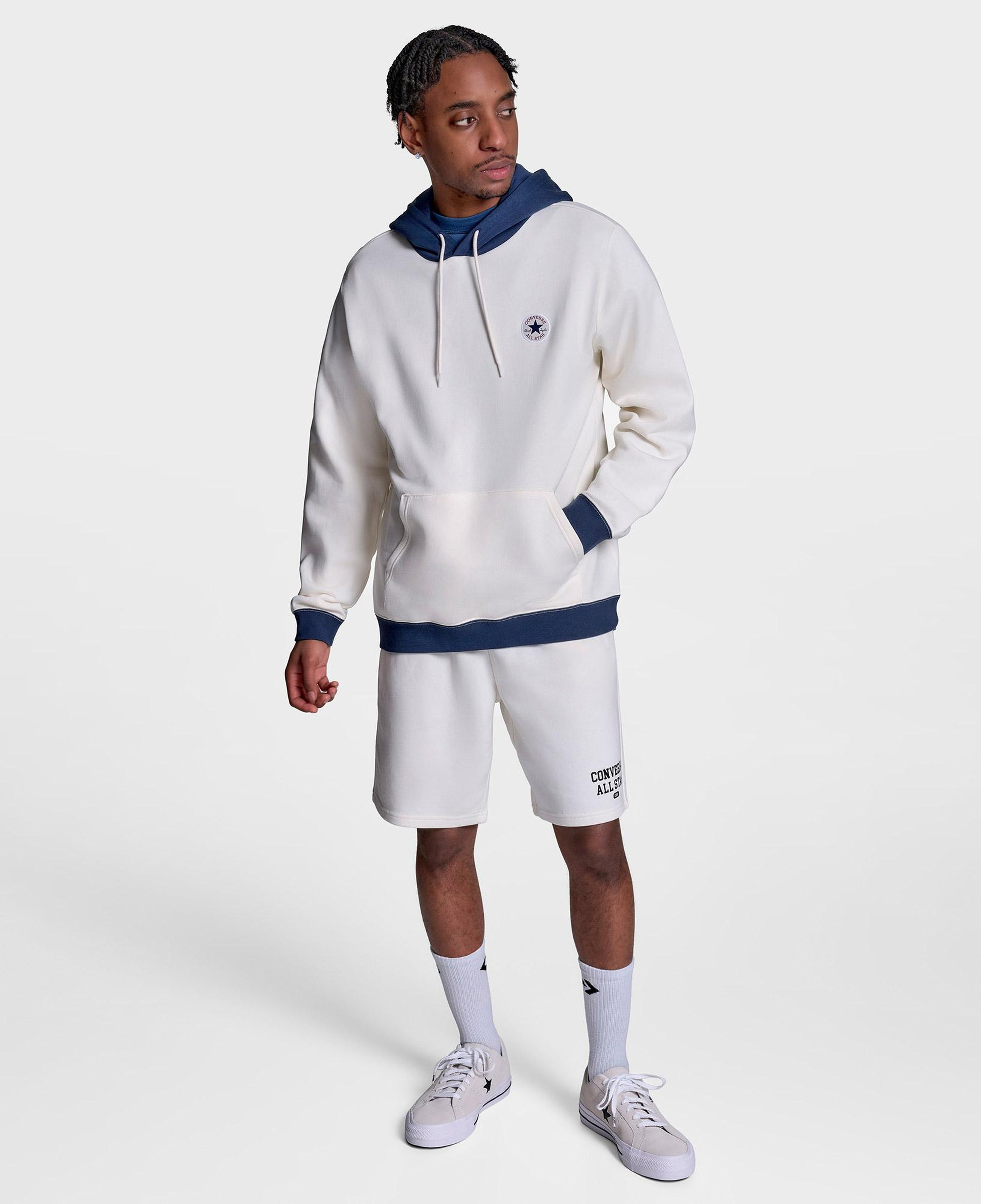 Converse Standard Fit Core Chuck Patch Erkek Krem Sweatshirt