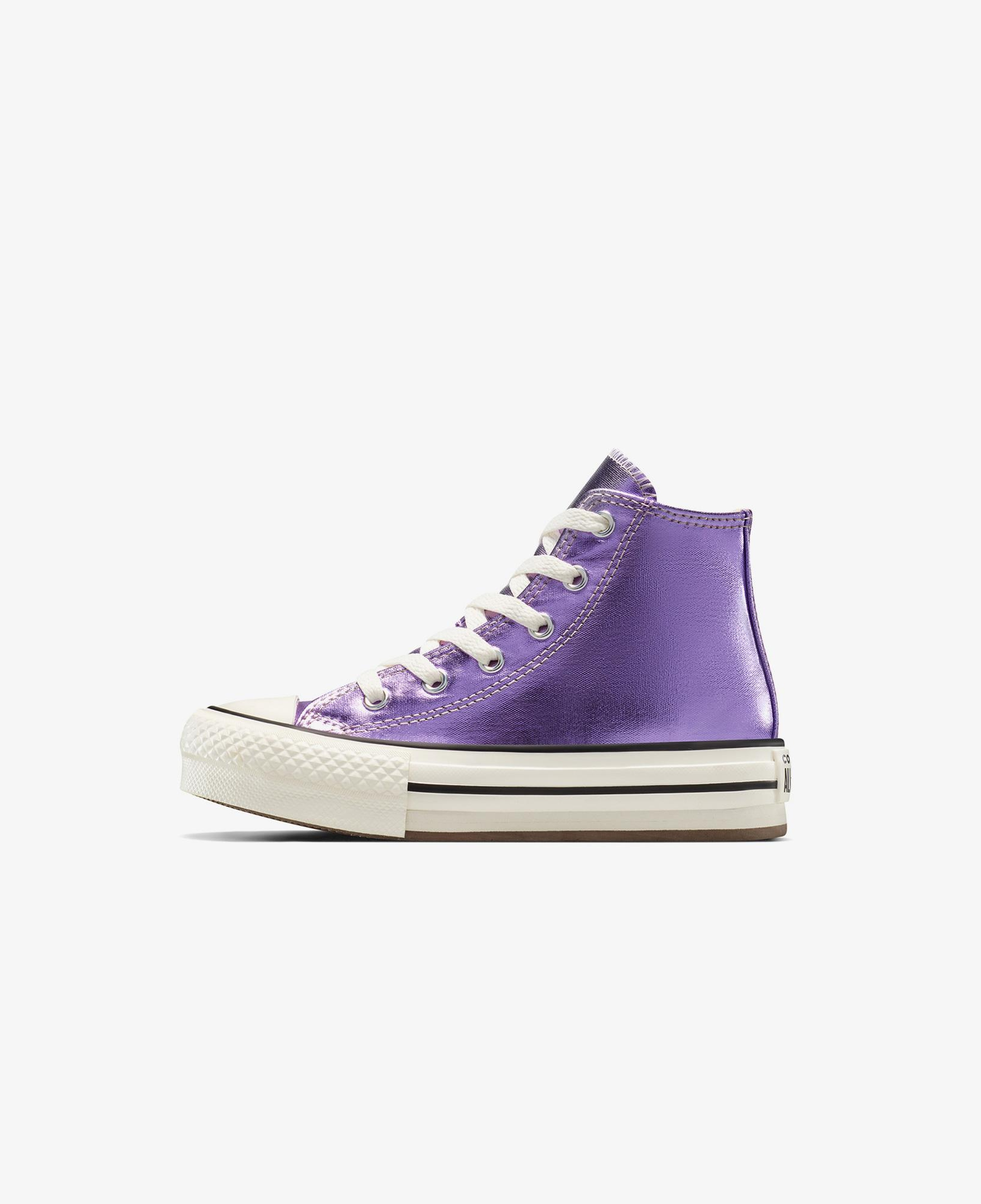 Converse Chuck Taylor All Star Eva Lift Platform Metallic Çocuk Mor Sneaker