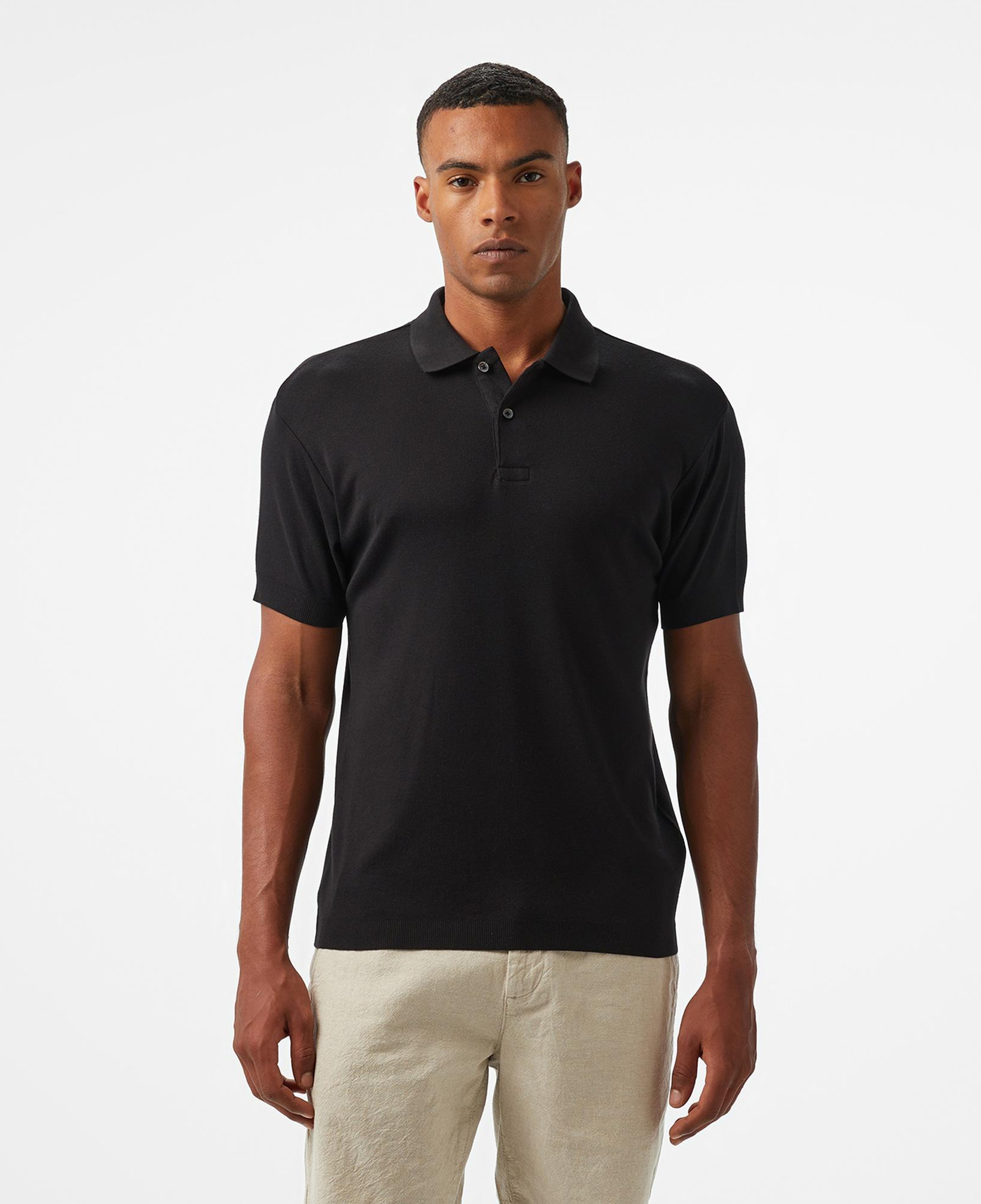 Nautica Erkek Siyah Classic Fit Modal Karışımlı Polo