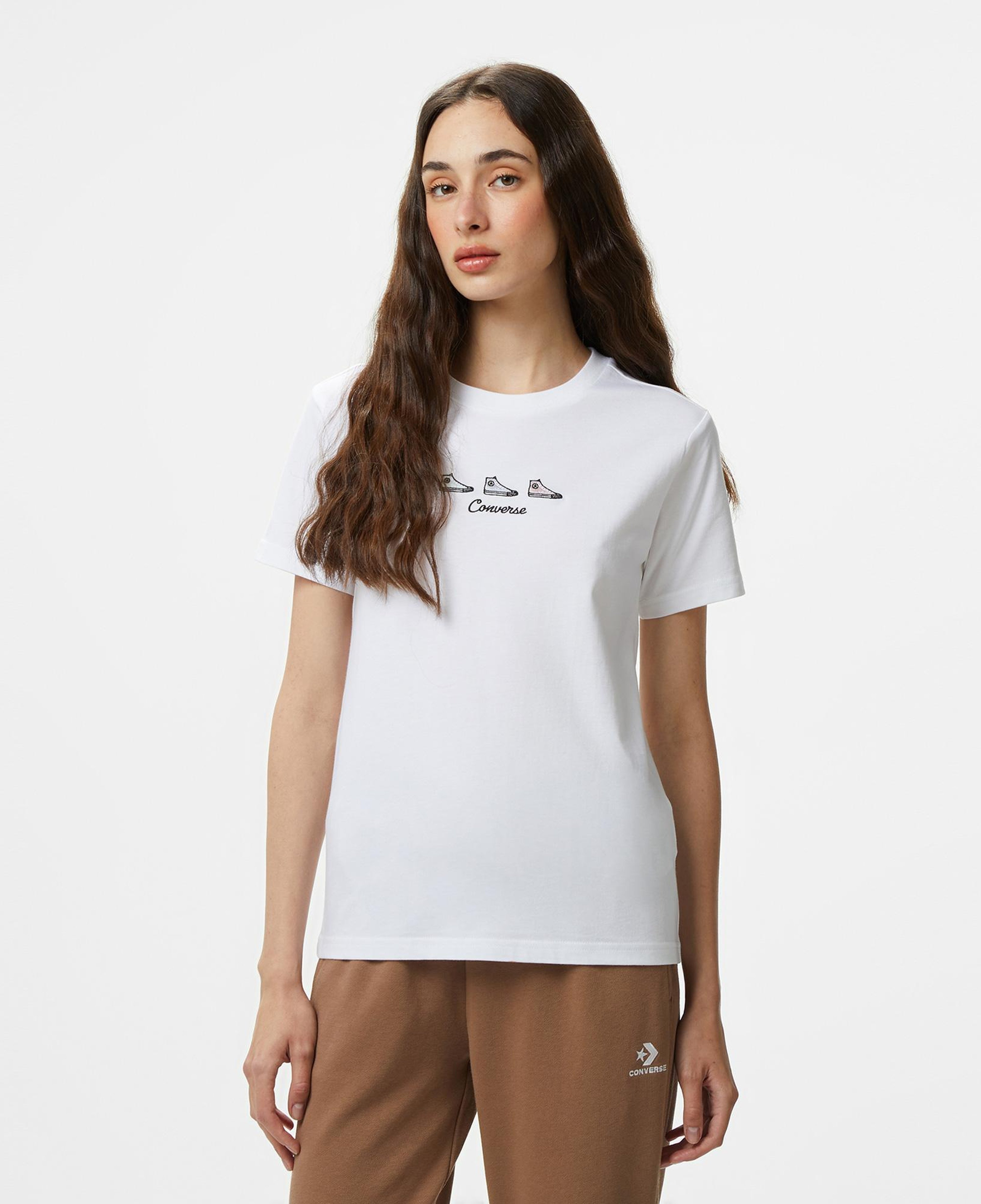 Converse Kadın Beyaz T-Shirt