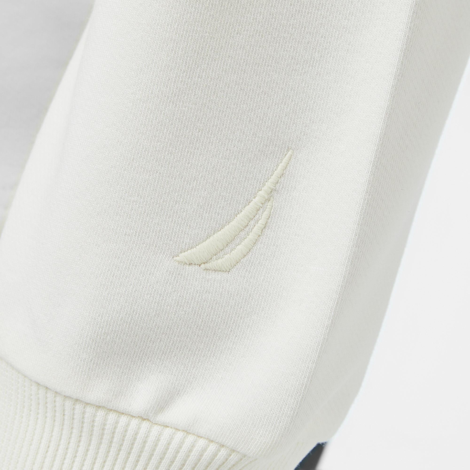 Nautica Erkek Krem Classic Fit Uzun Kollu Polo Yaka T-Shirt