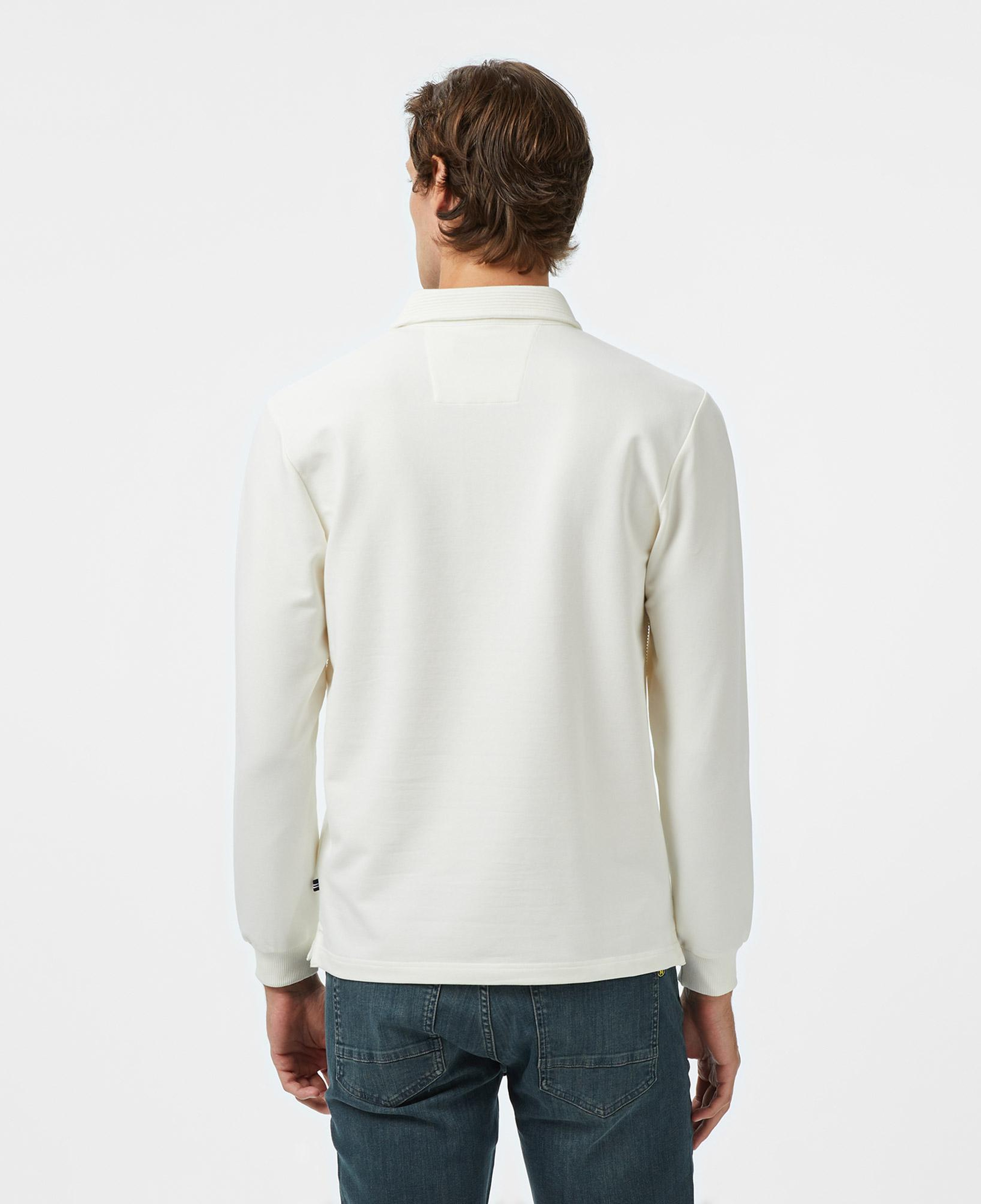Nautica Erkek Krem Classic Fit Uzun Kollu Polo Yaka T-Shirt
