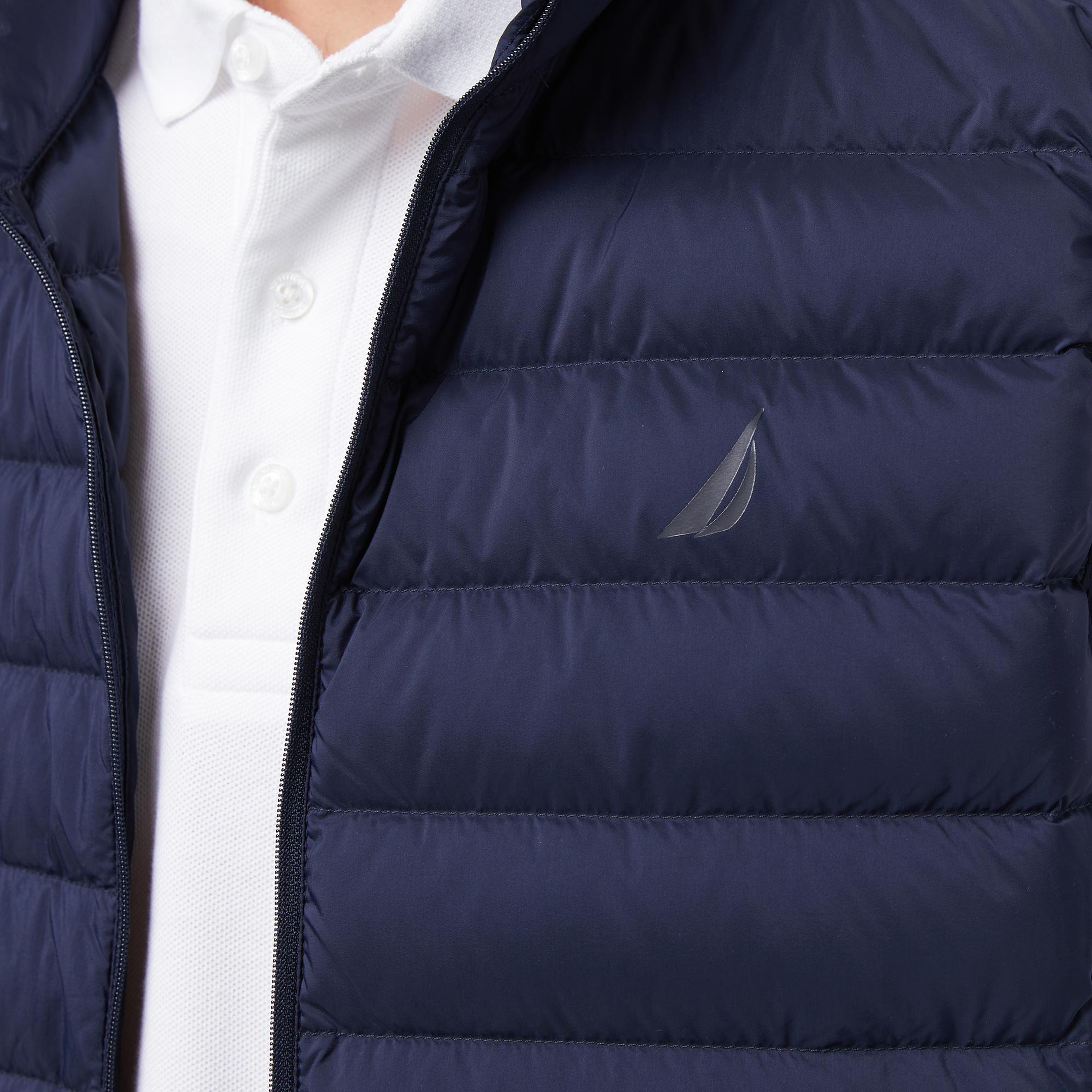 Nautica Erkek Lacivert Regular Fit Su İtici Kaz Tüyü Yelek