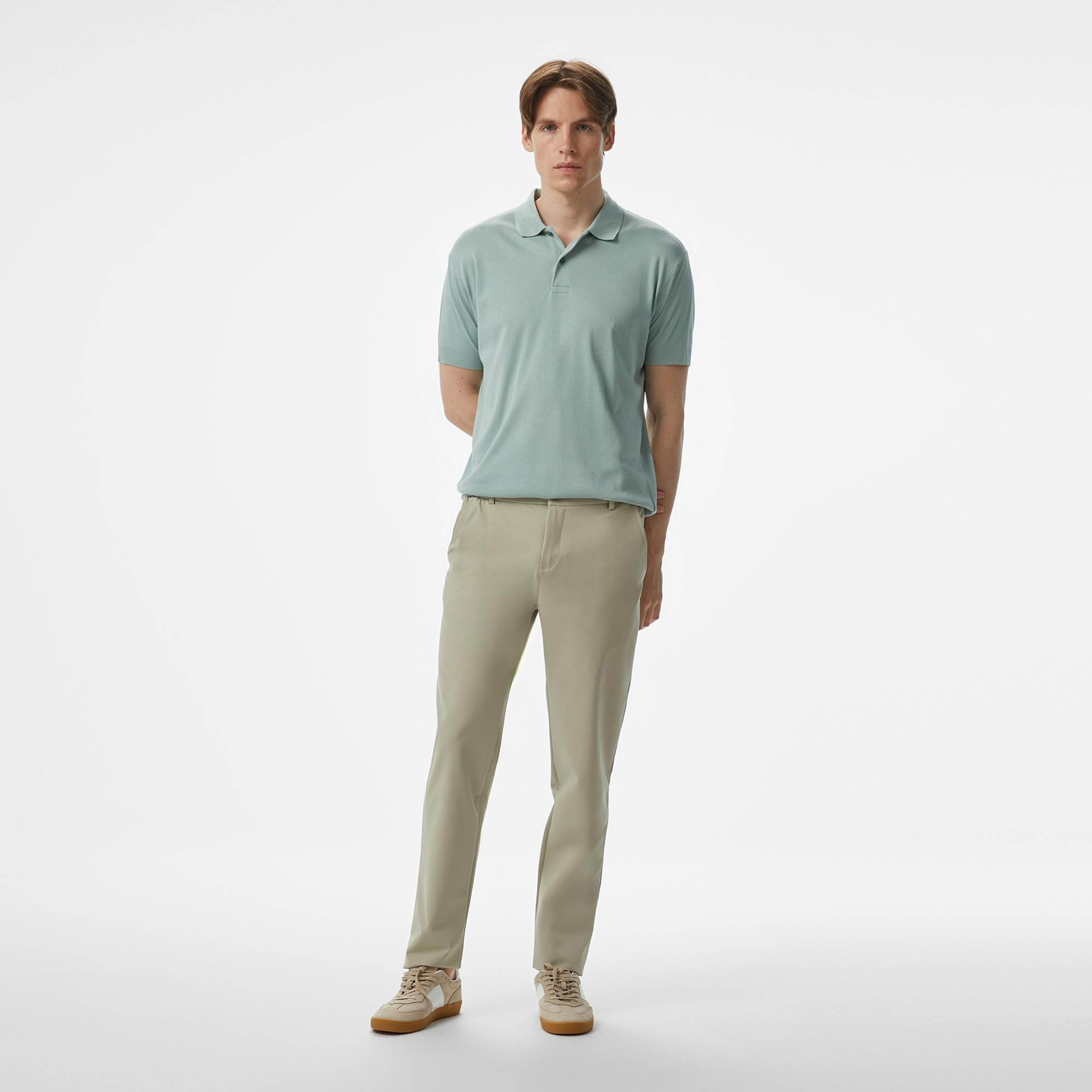 Nautica Erkek Yeşil Classic Fit Modal Karışımlı Polo
