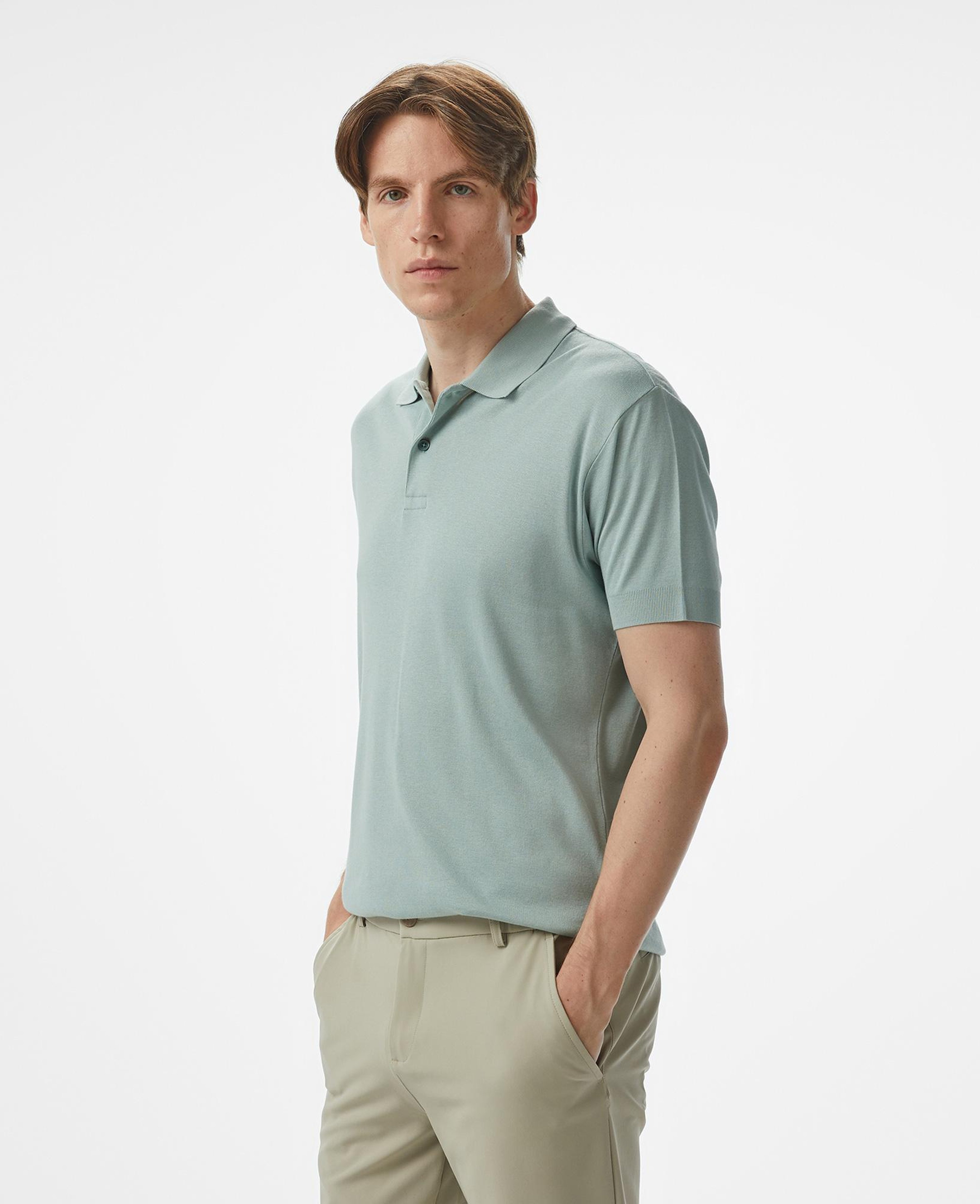 Nautica Erkek Yeşil Classic Fit Modal Karışımlı Polo
