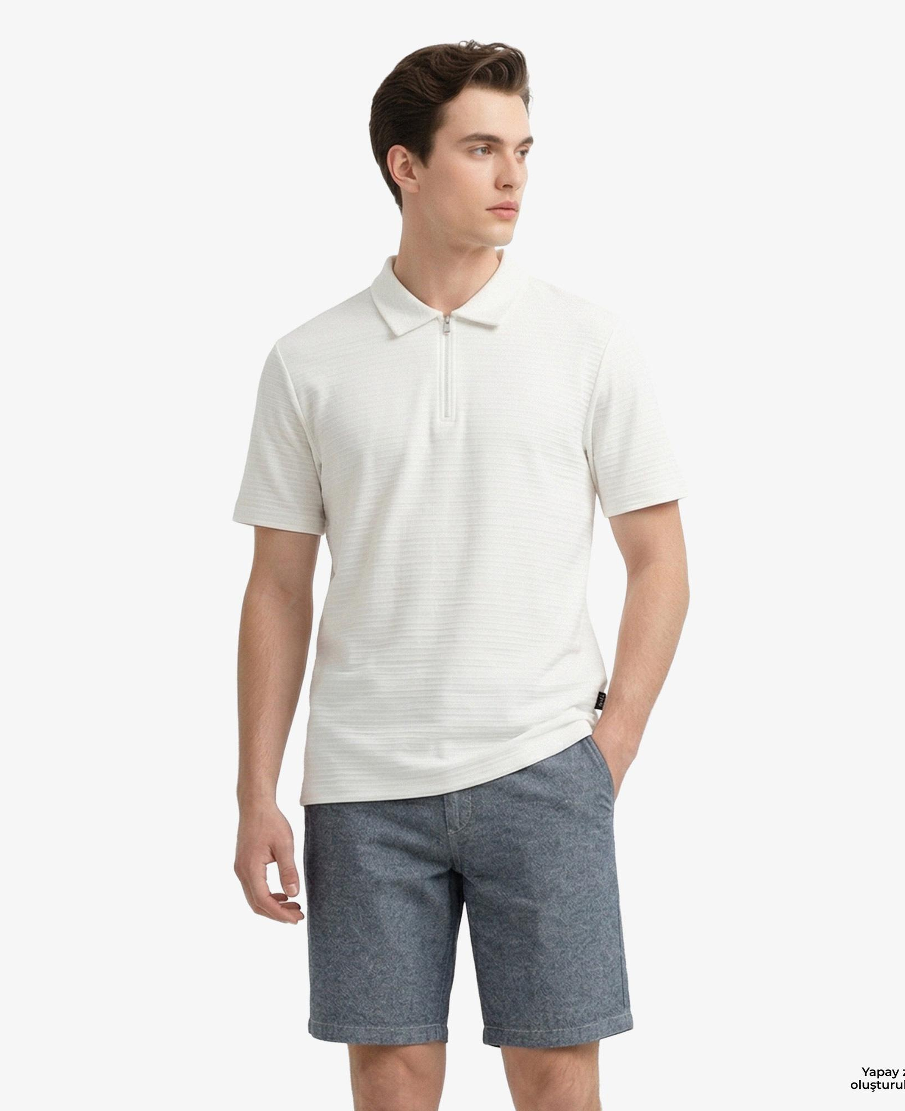 Nautica Erkek Gri Slim Fit Şort