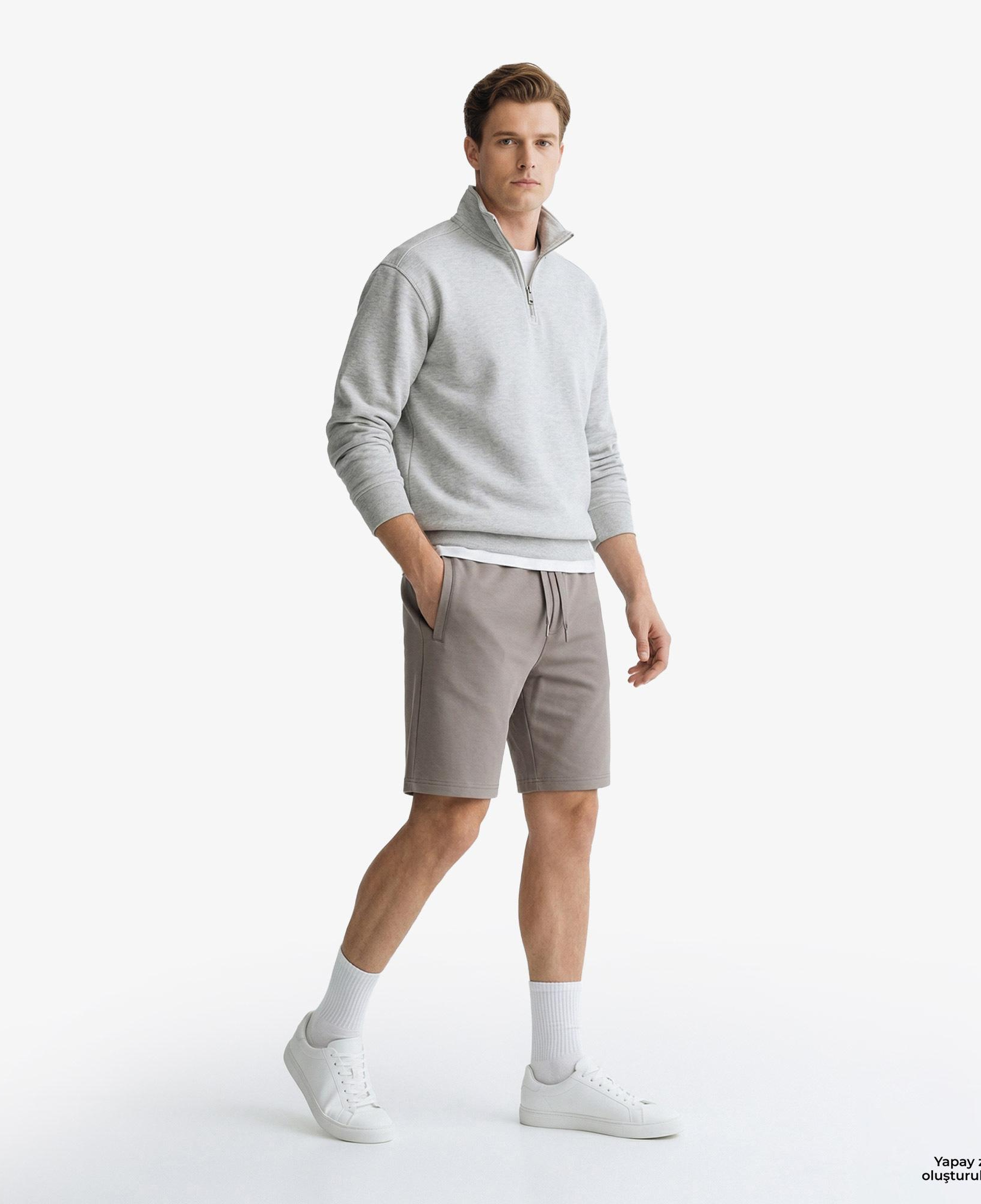 Armani Exchange Erkek Gri Şort