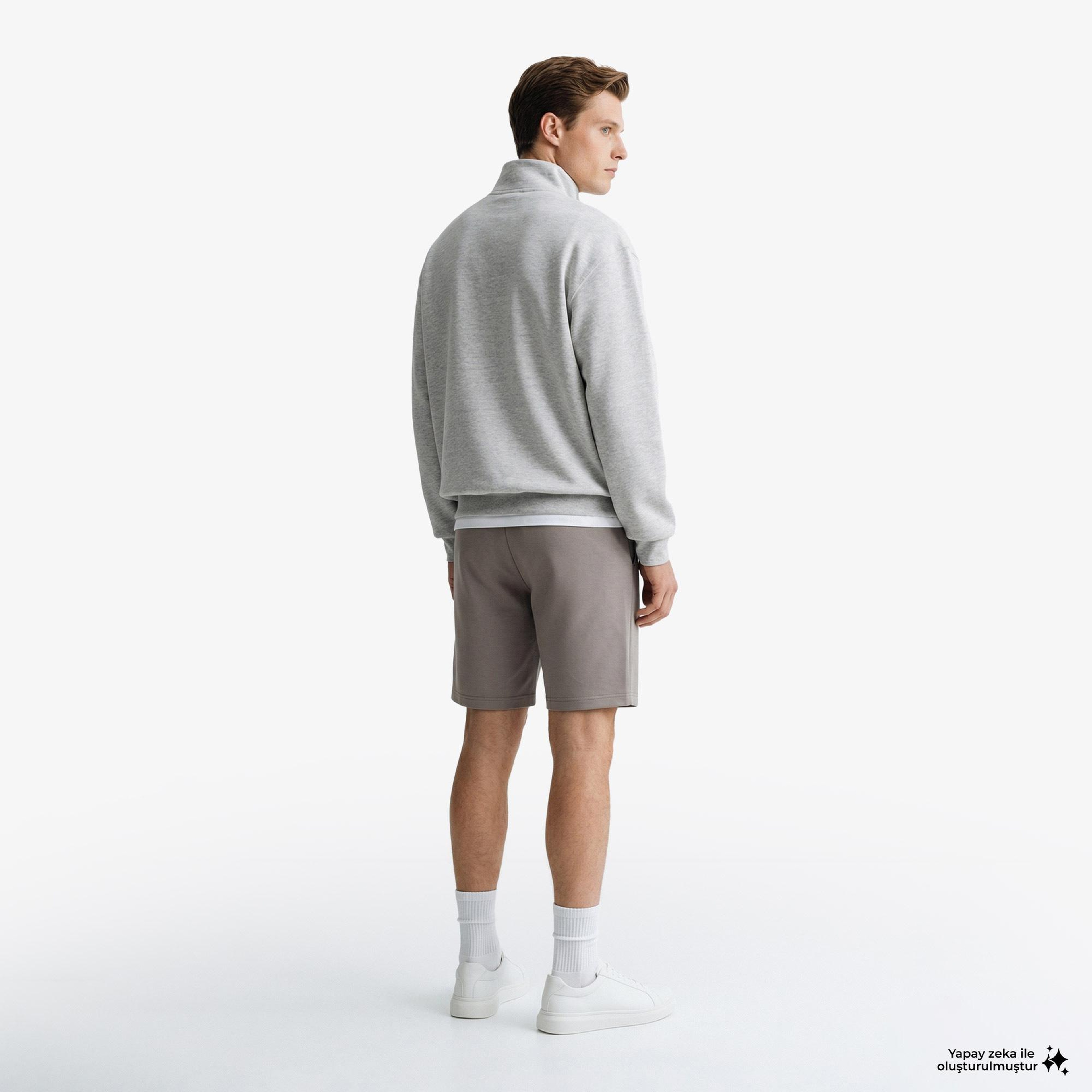 Armani Exchange Erkek Gri Şort