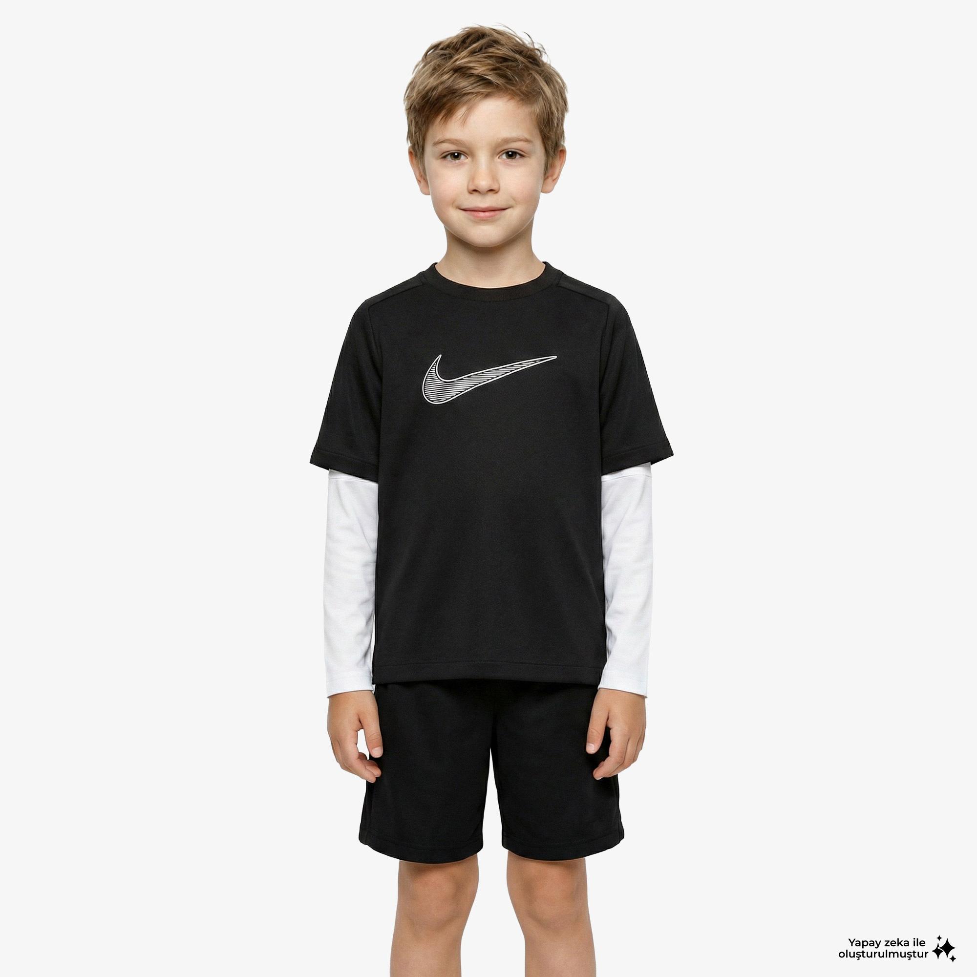 Nike Dri-Fit Multi Çocuk Siyah T-Shirt