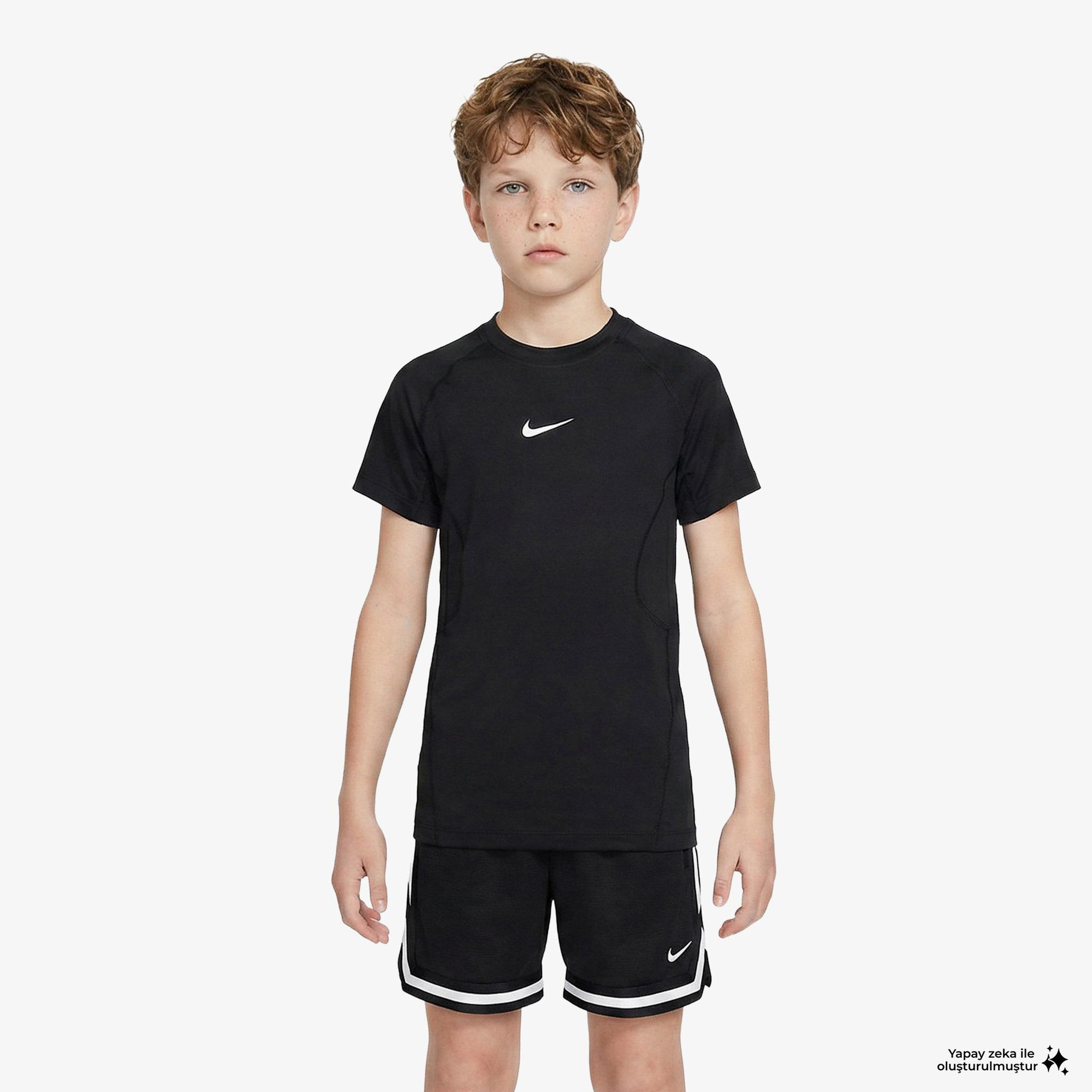 Nike Pro Dri-Fit Çocuk Siyah T-Shirt
