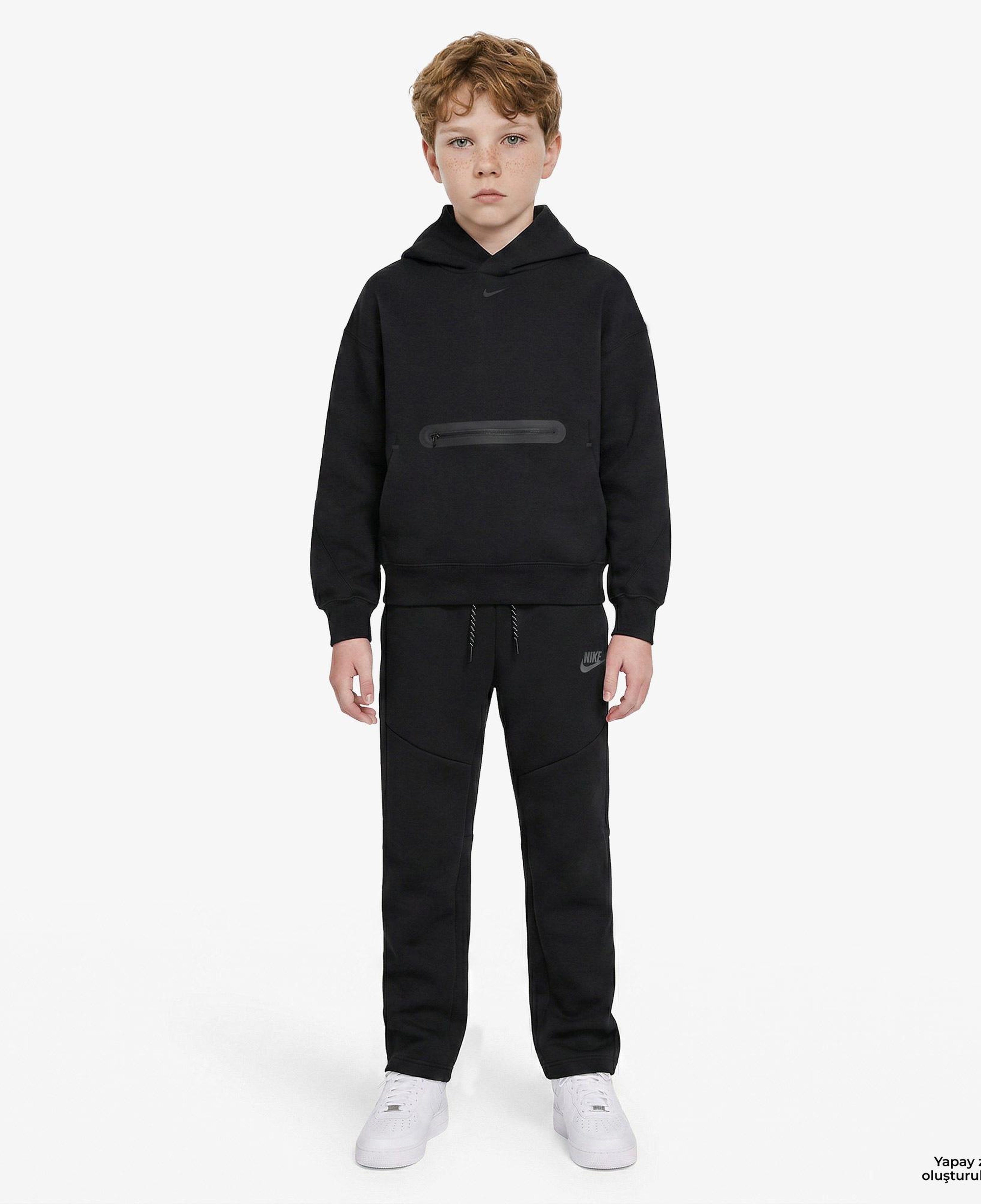 Nike Sportswear Tech Fleece Çocuk Siyah Eşofman Altı