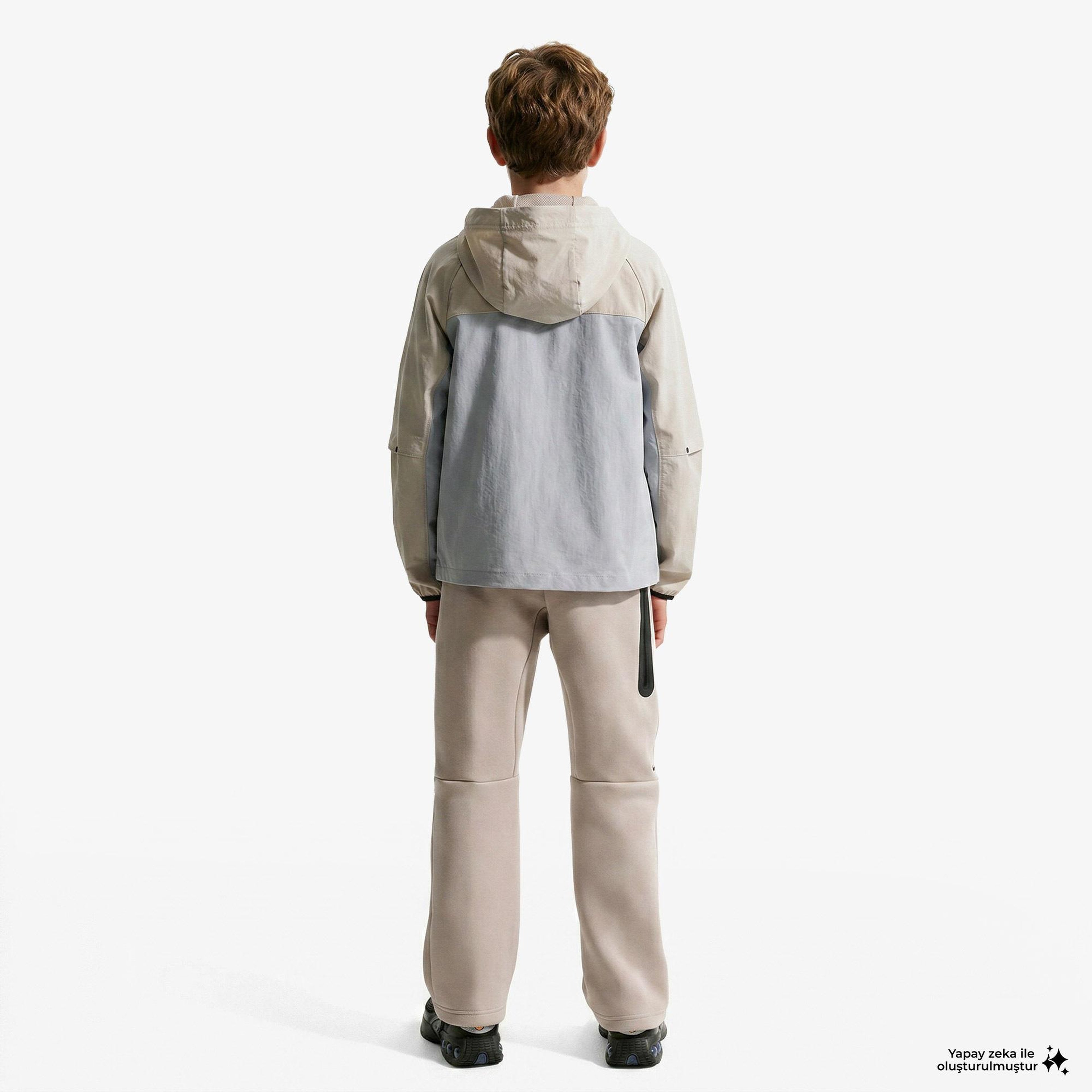 Nike Sportswear Tech Fleece Çocuk Bej Eşofman Altı