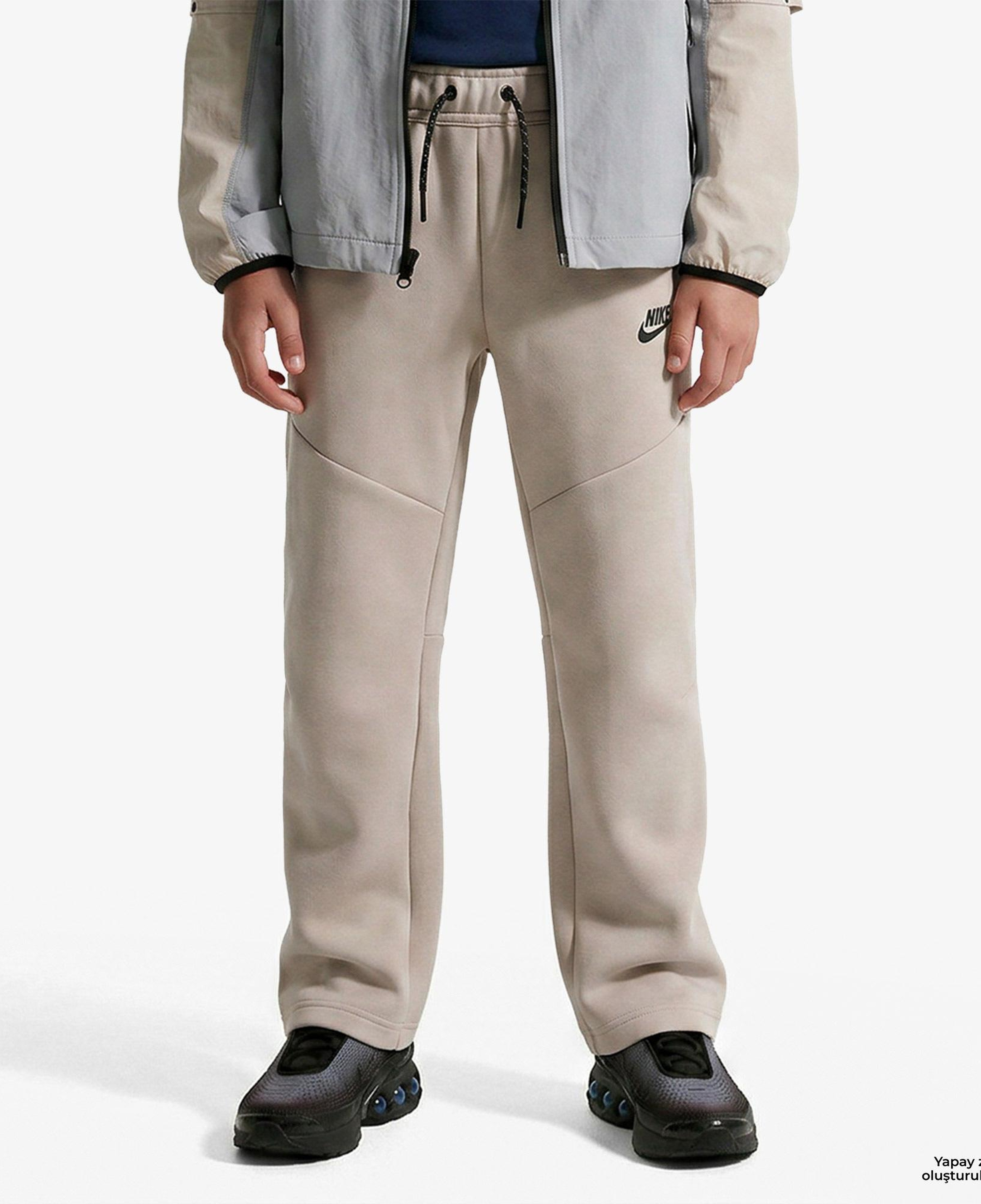 Nike Sportswear Tech Fleece Çocuk Bej Eşofman Altı