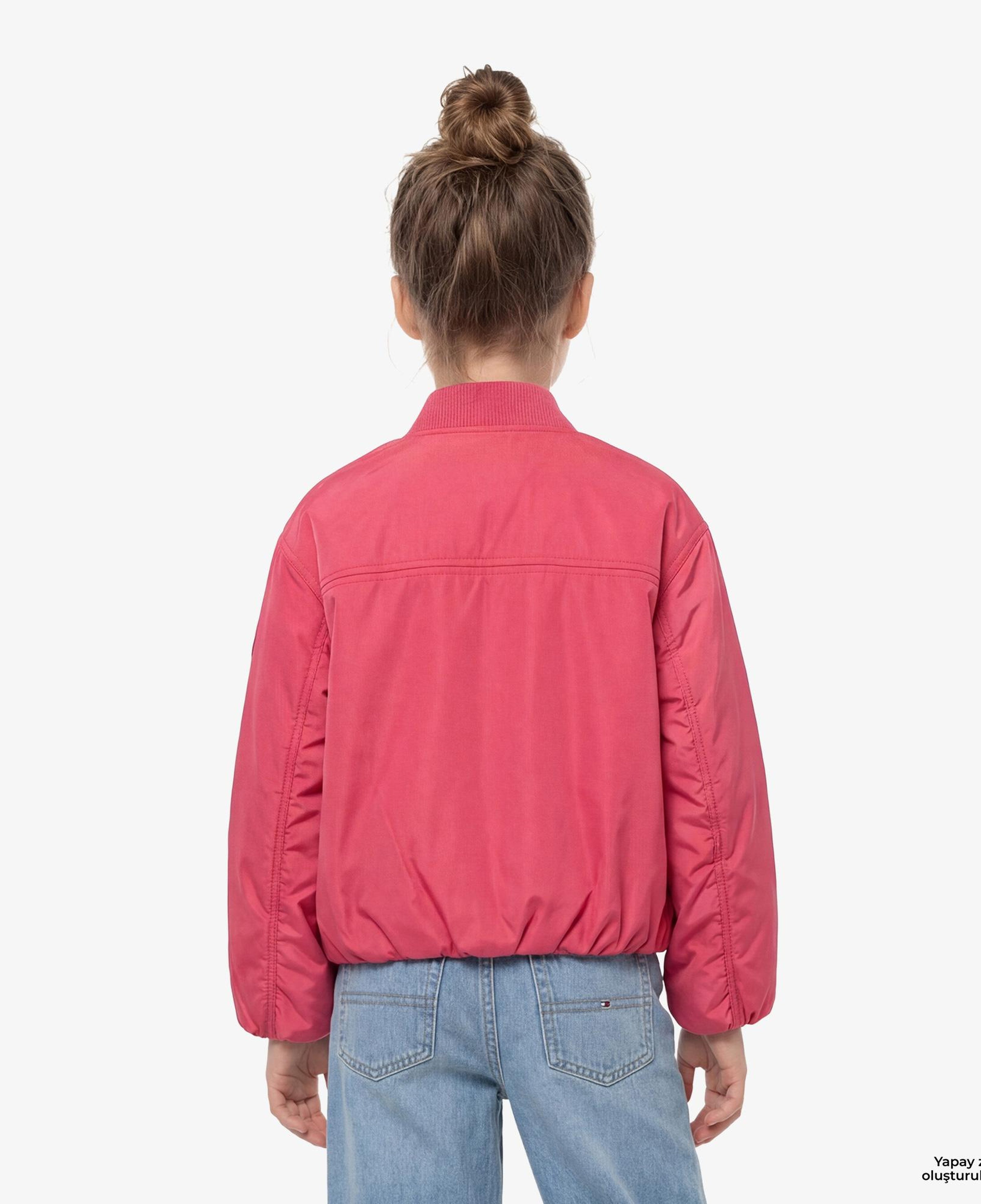Tommy Hilfiger Essentials Çocuk Pembe Ceket