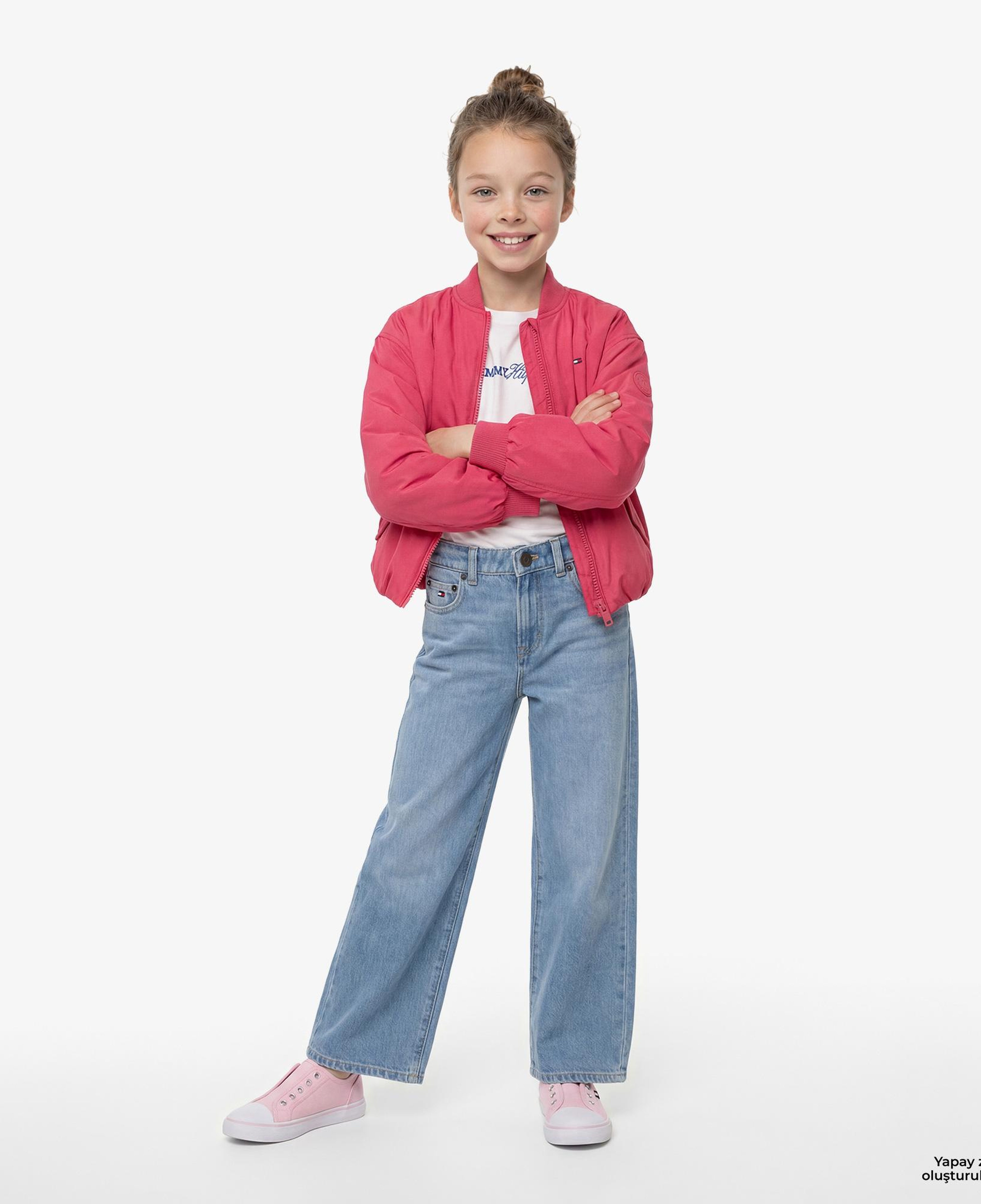 Tommy Hilfiger Essentials Çocuk Pembe Ceket