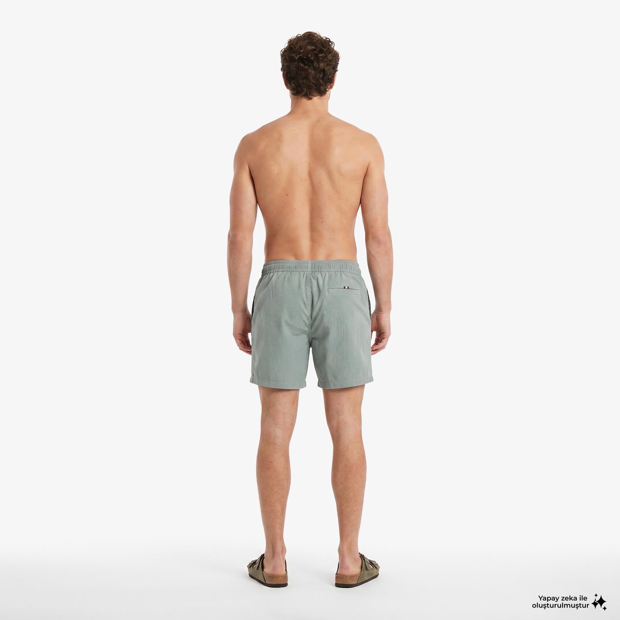 Tommy Hilfiger Original Erkek Yeşil Deniz Şortu