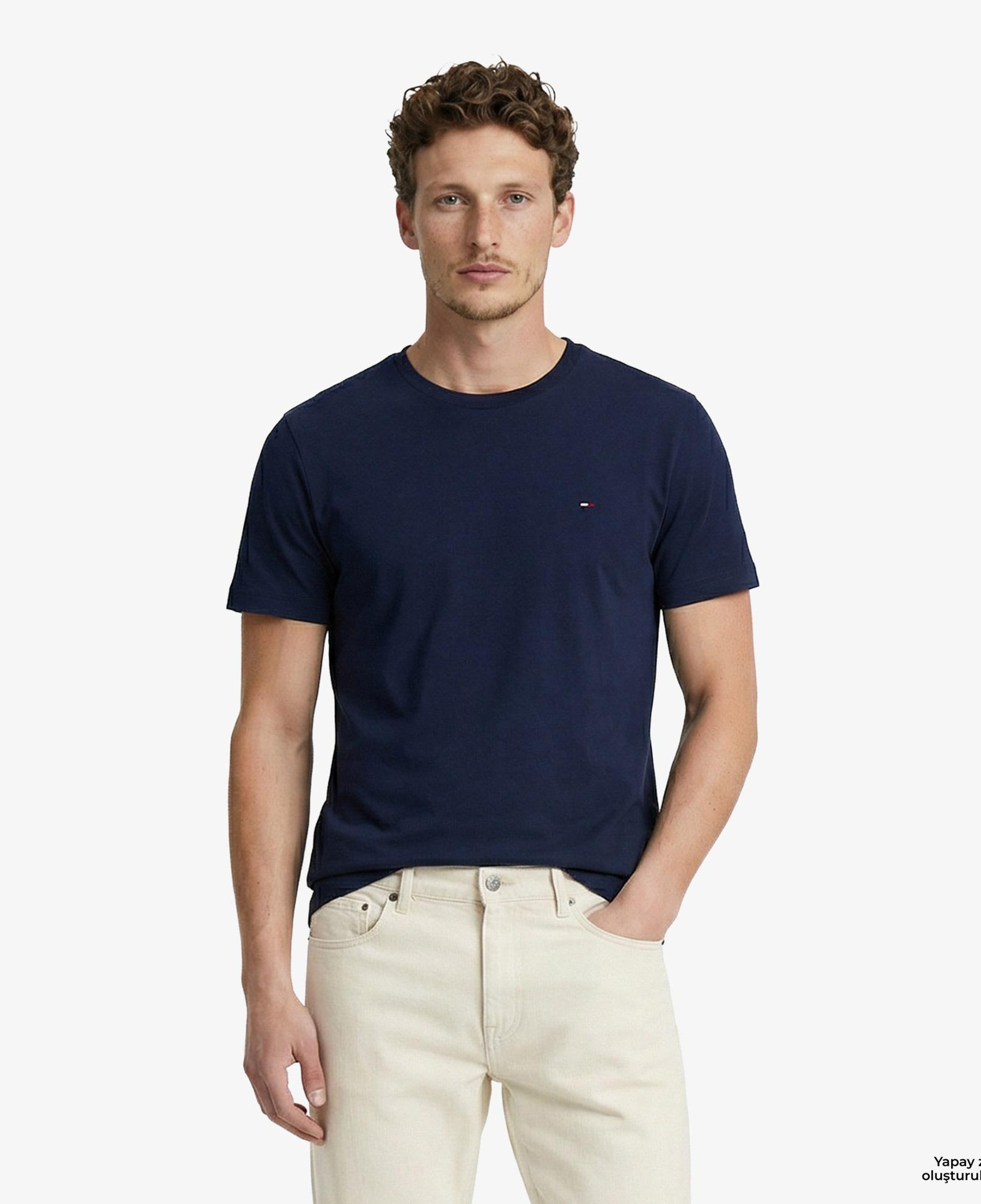 Tommy Hilfiger Core Essentials Erkek Lacivert T-Shirt