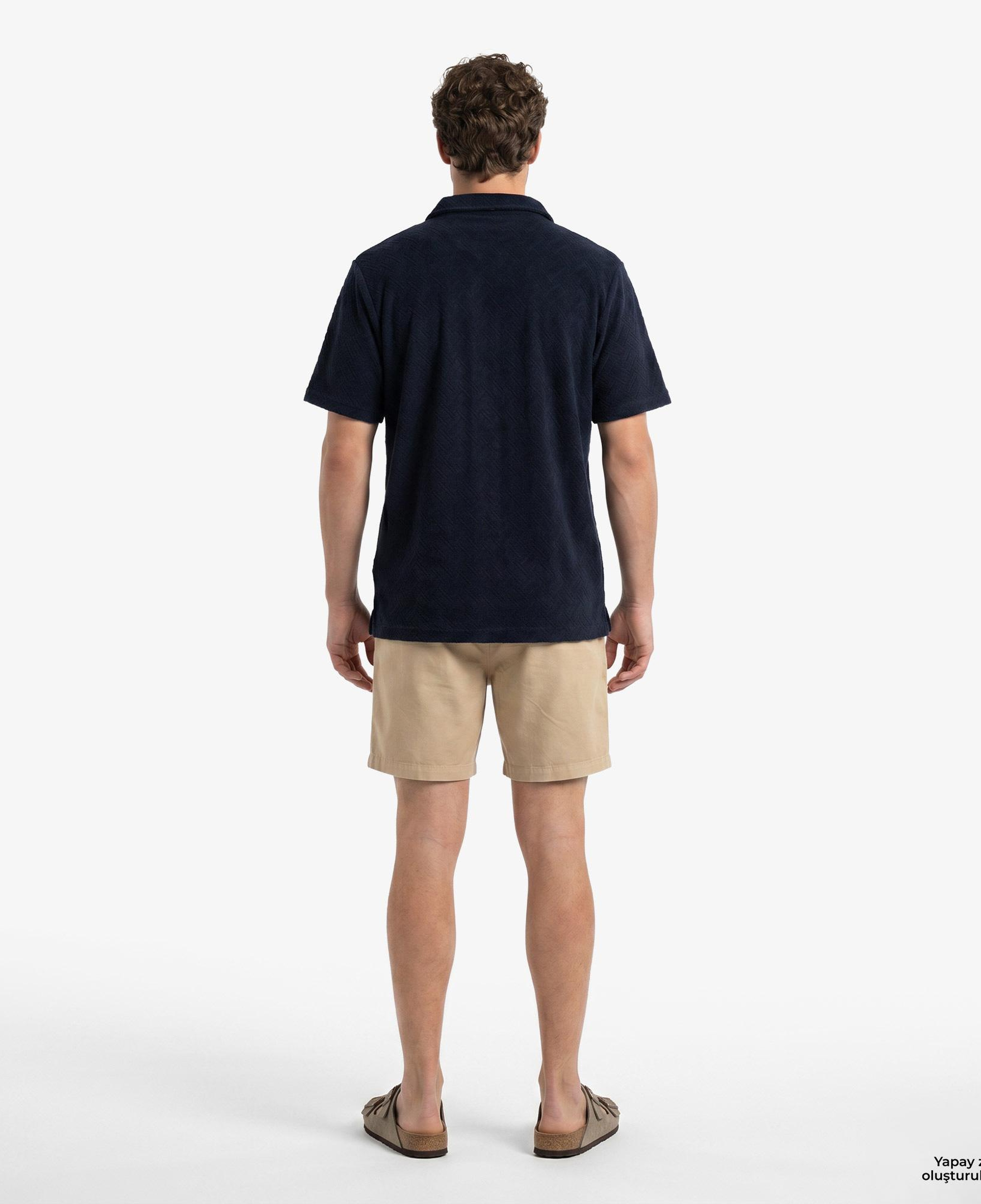 Tommy Hilfiger Essentials-C Erkek Lacivert Crop T-Shirt