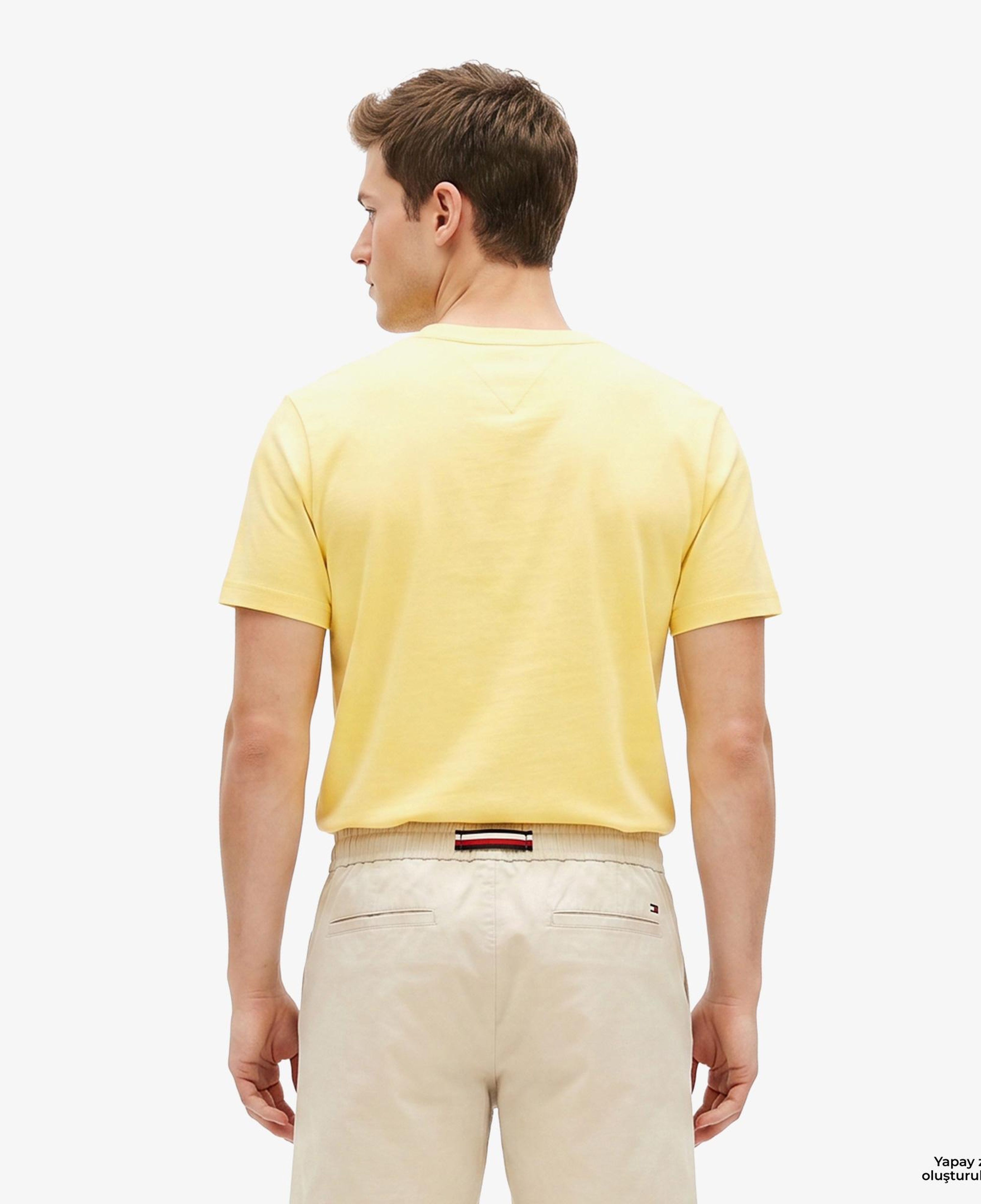 Tommy Hilfiger Core Essentials Erkek Sarı T-Shirt