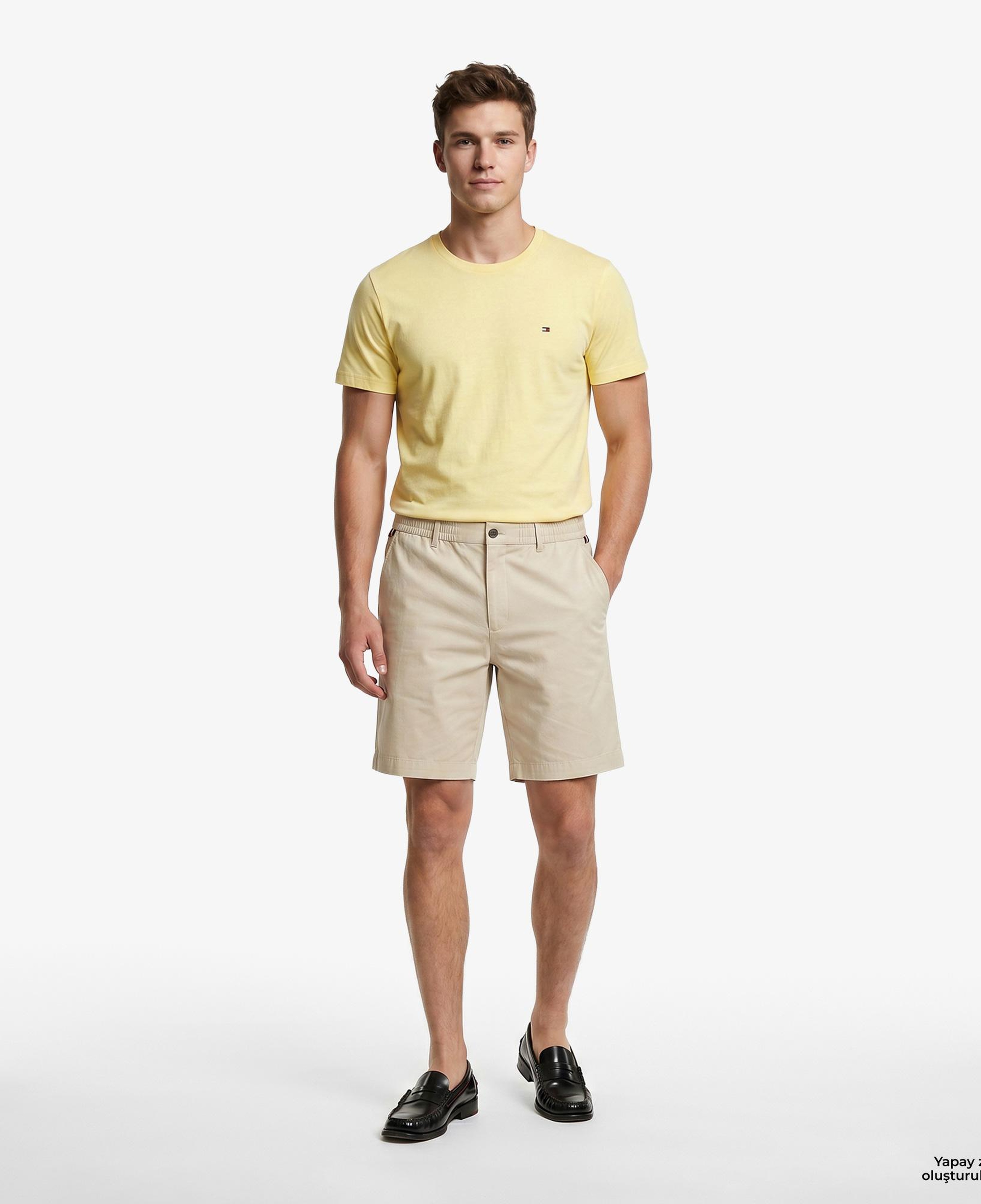 Tommy Hilfiger Core Essentials Erkek Sarı T-Shirt