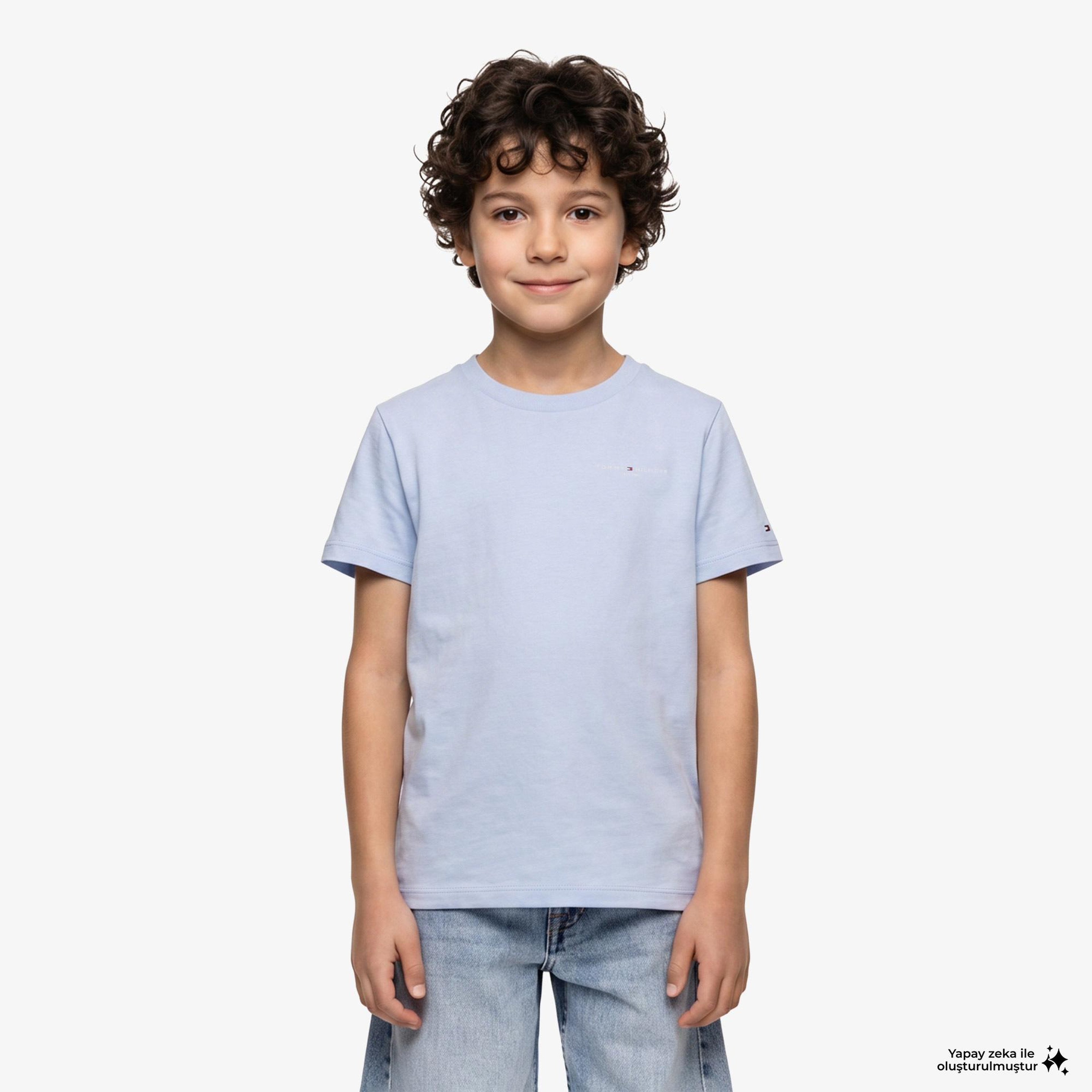 Tommy Hilfiger Mini Corp Çocuk Mavi T-Shirt