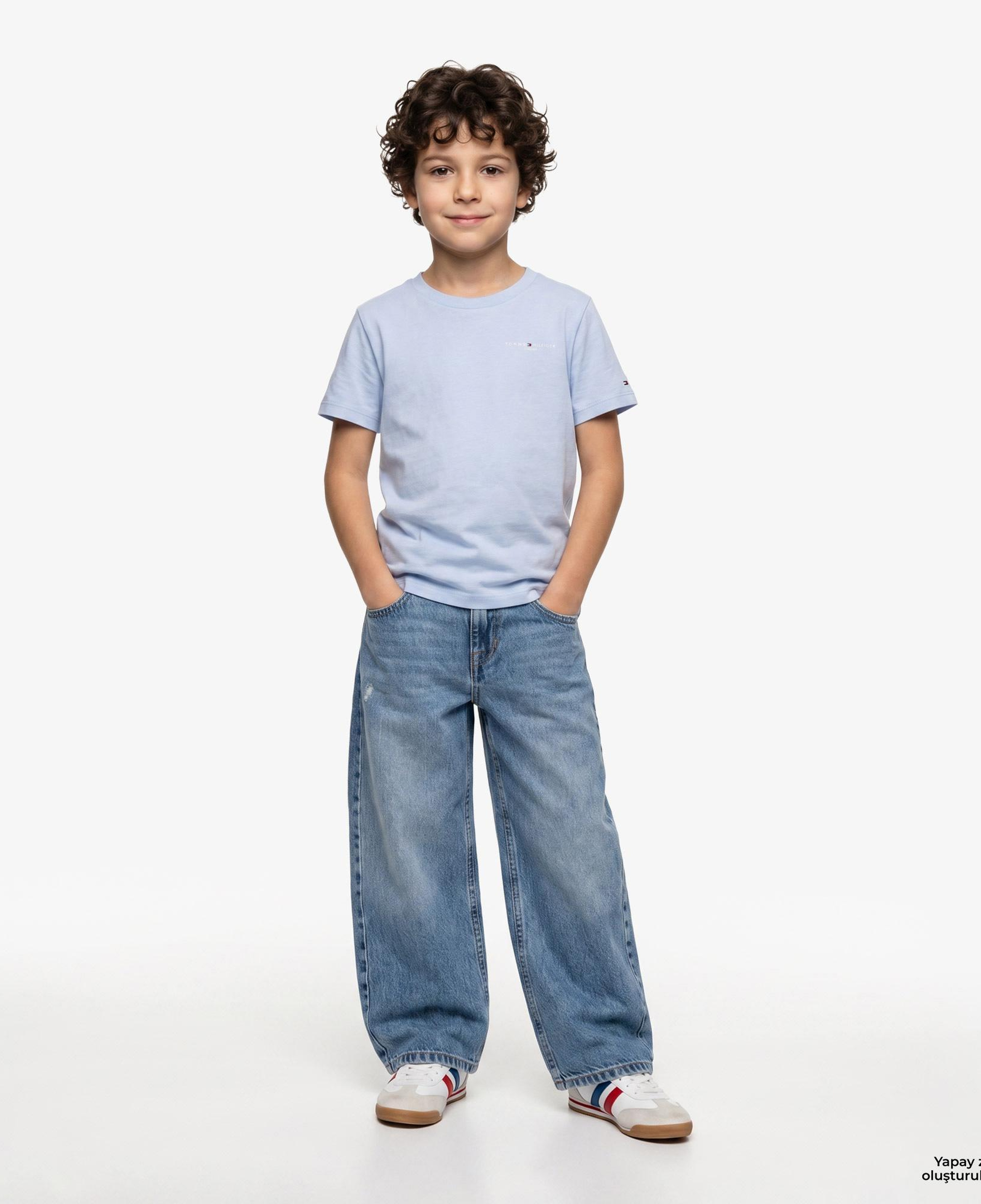 Tommy Hilfiger Mini Corp Çocuk Mavi T-Shirt