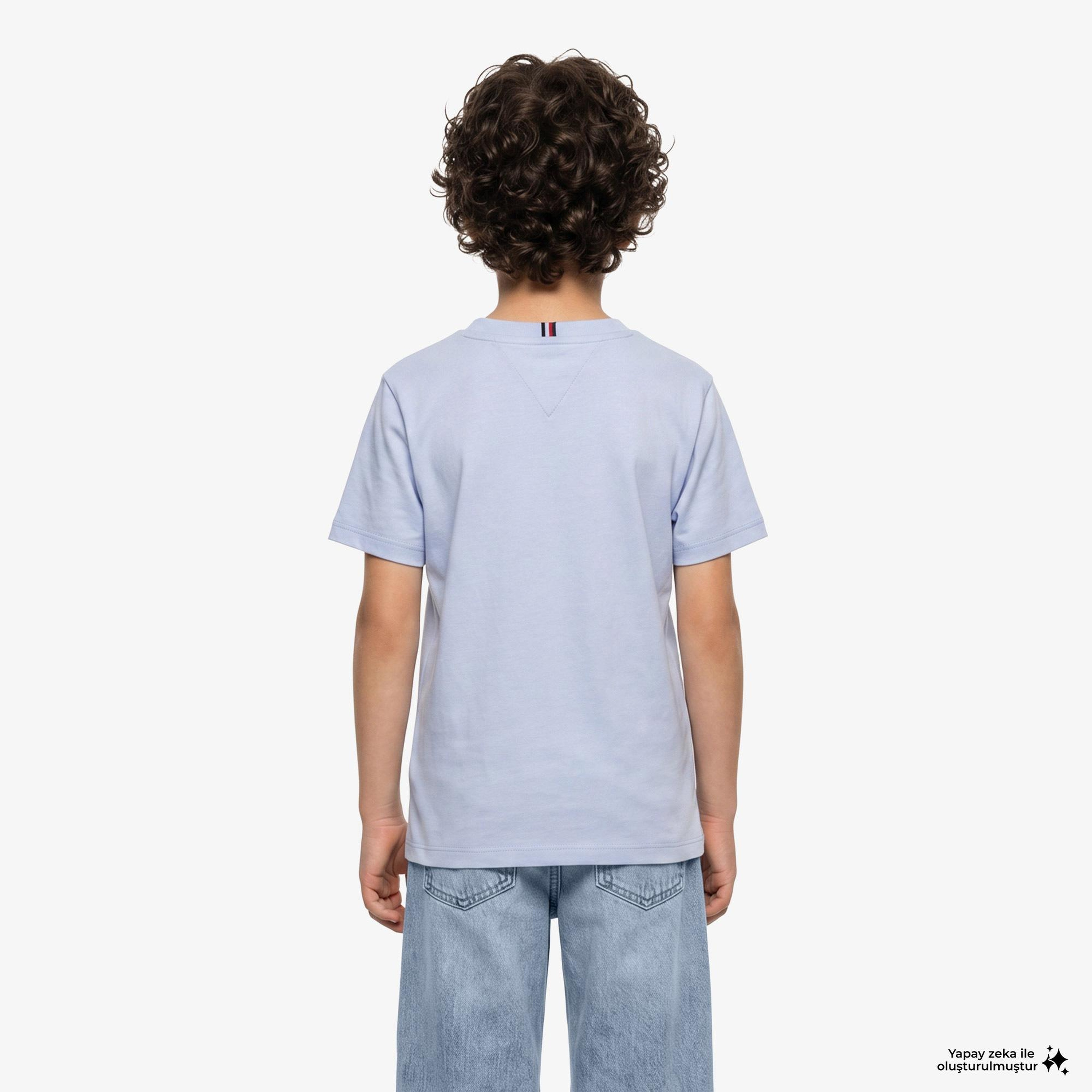 Tommy Hilfiger Mini Corp Çocuk Mavi T-Shirt