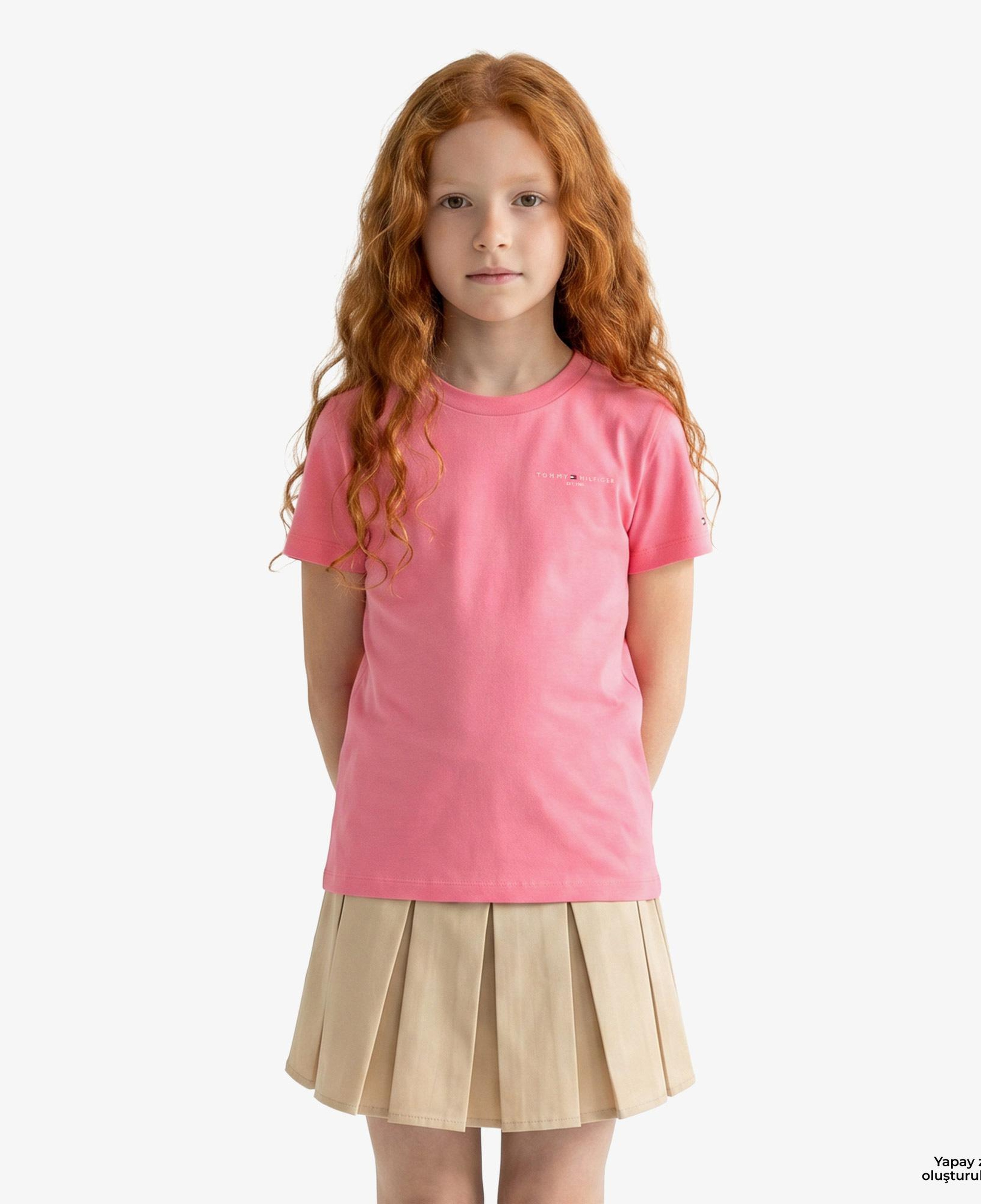 Tommy Hilfiger Mini Corp Çocuk Pembe T-Shirt