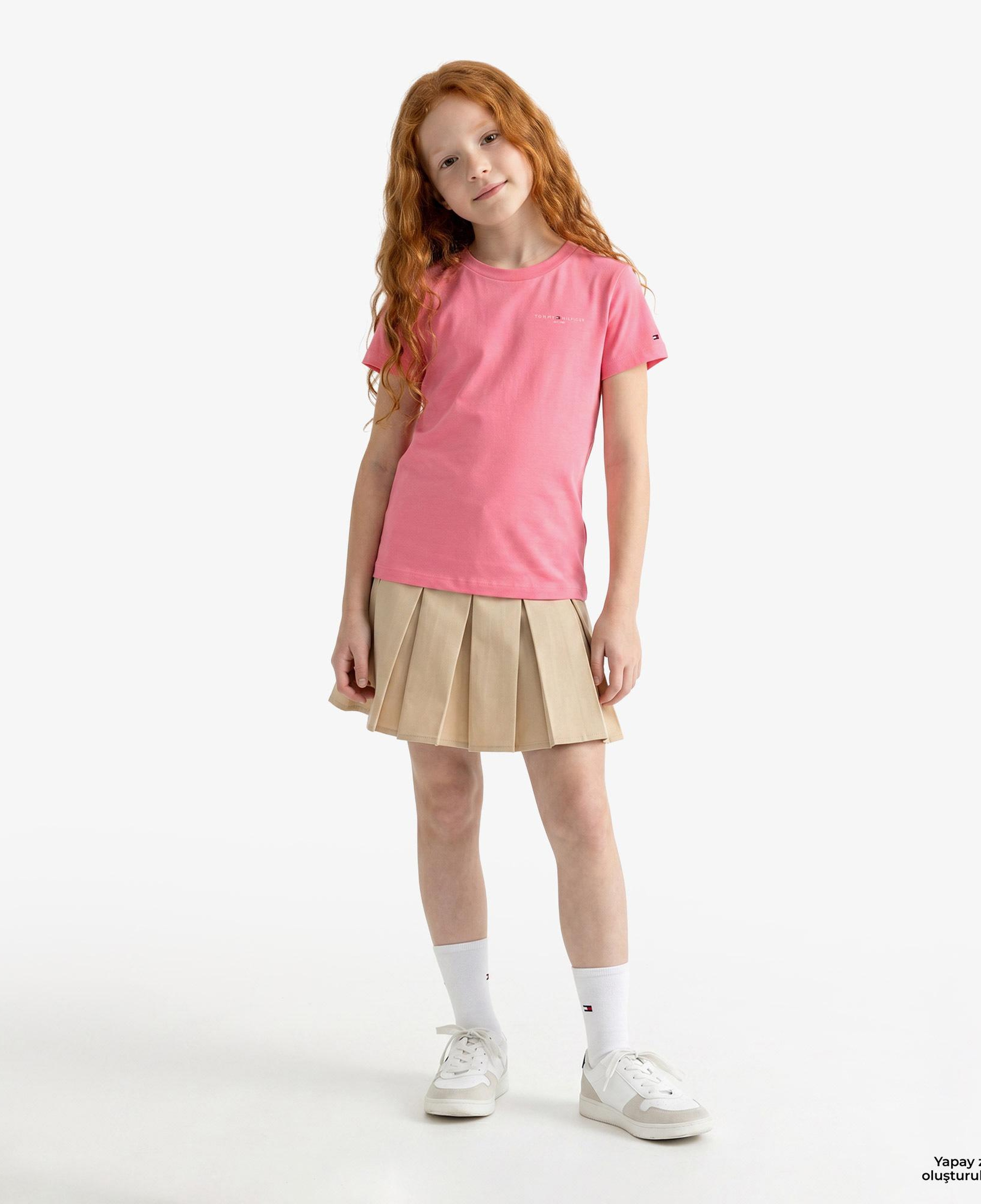 Tommy Hilfiger Mini Corp Çocuk Pembe T-Shirt