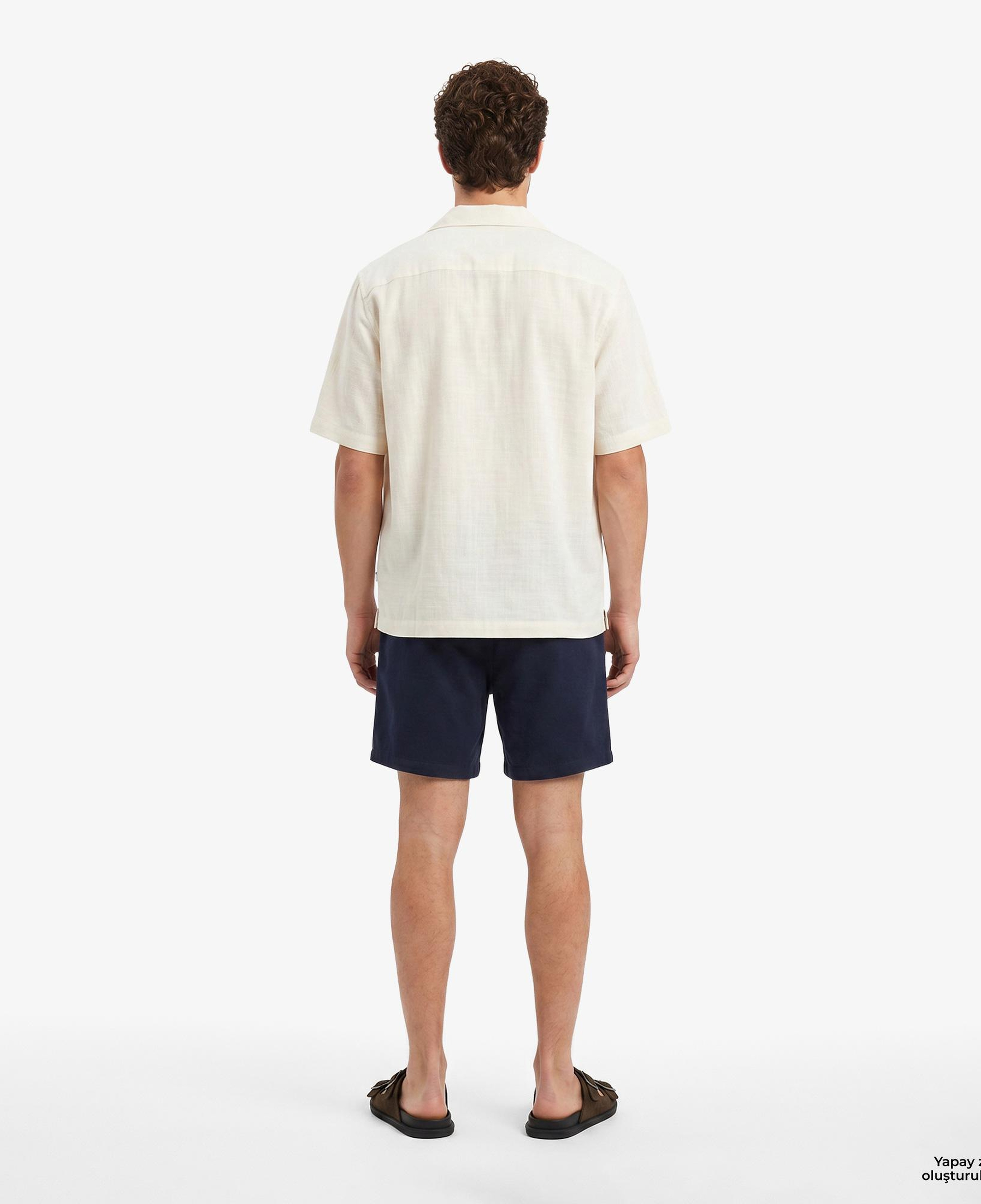 Tommy Hilfiger Beach Erkek Lacivert Keten Şort