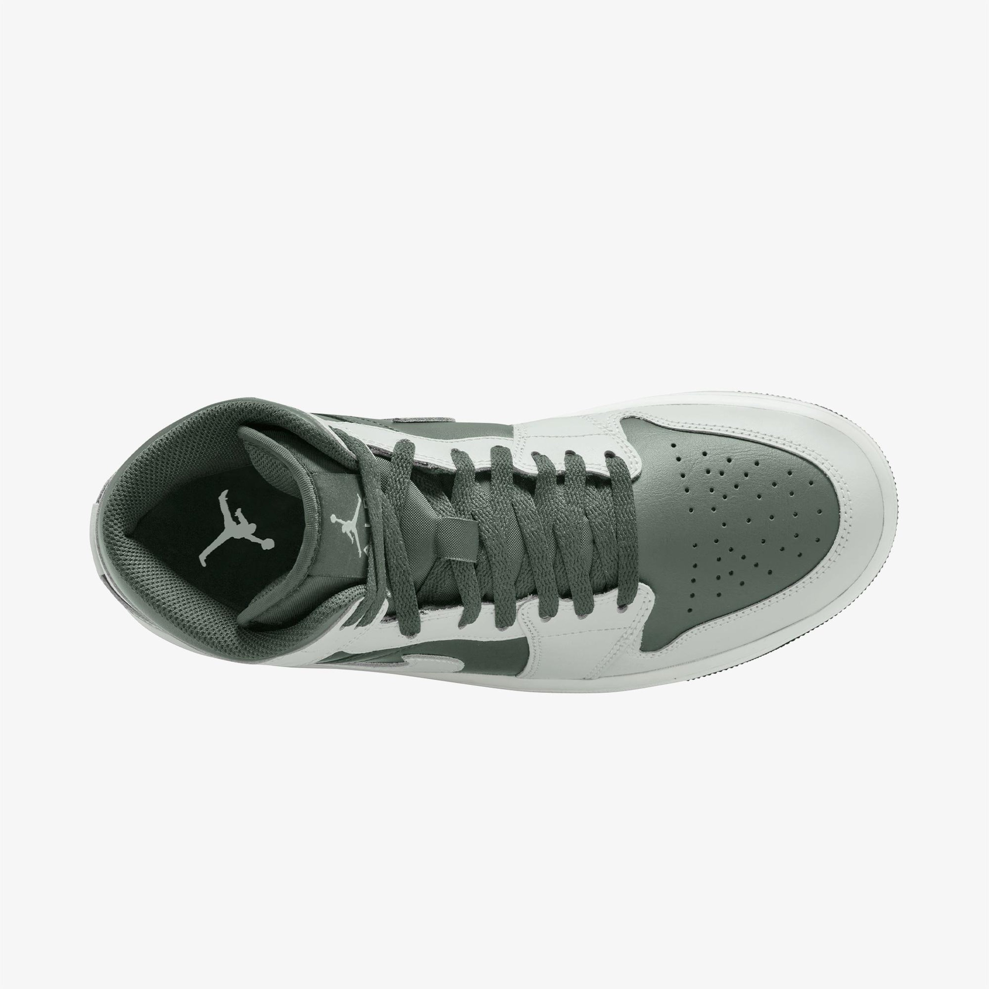 Jordan Air 1 Mid Erkek Yeşil Spor Ayakkabı
