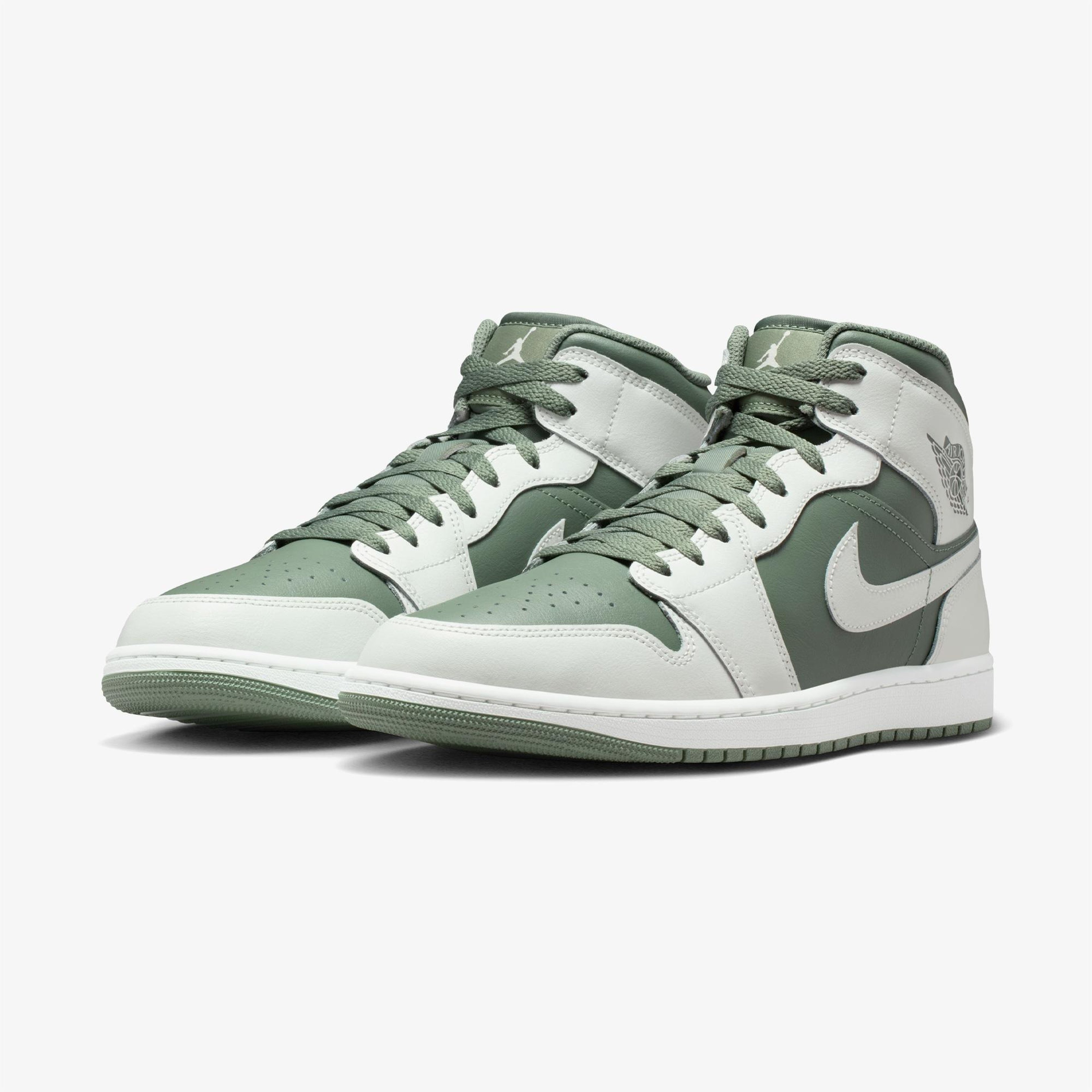 Jordan Air 1 Mid Erkek Yeşil Spor Ayakkabı