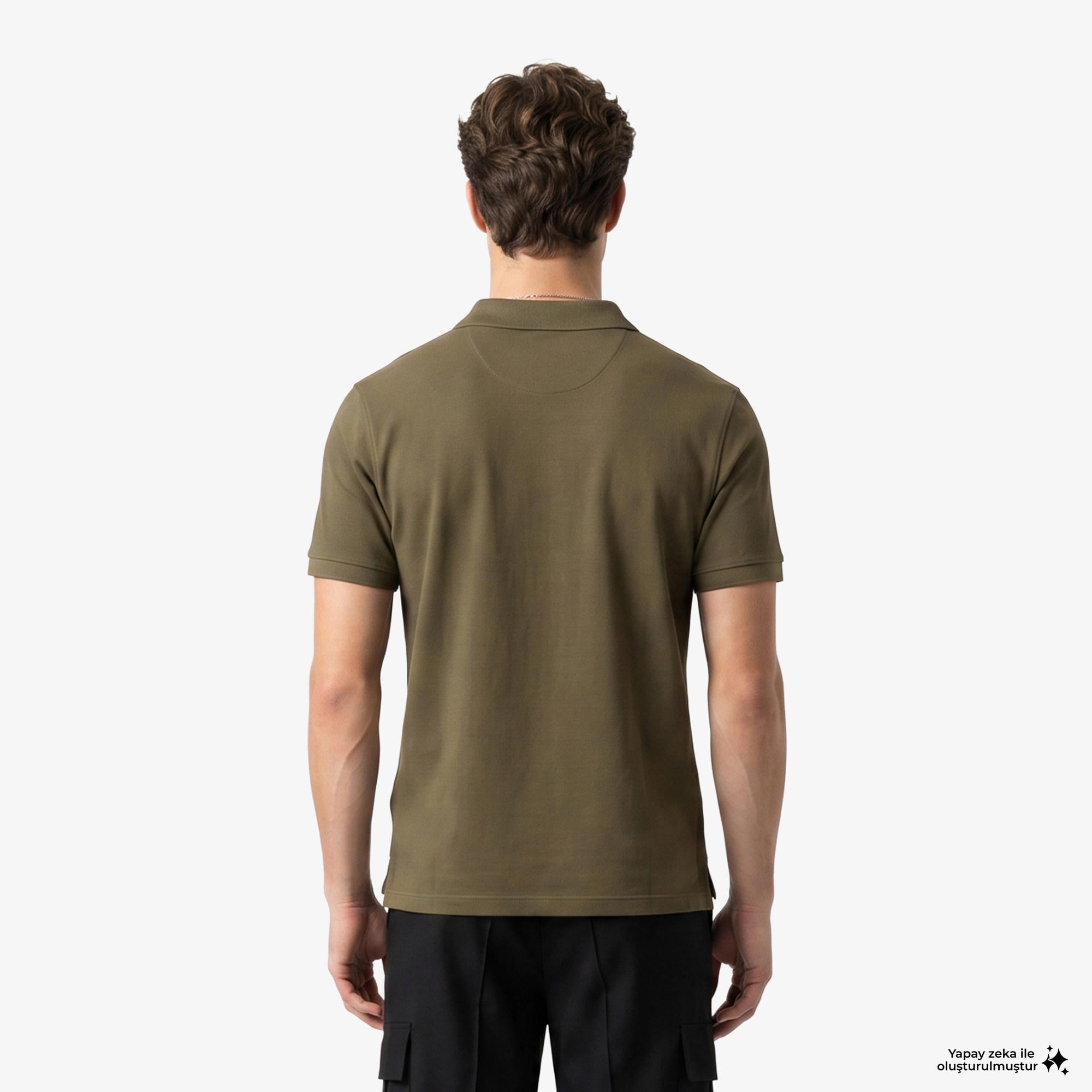 Calvin Klein Supima Chest Emb Erkek Sarı Polo