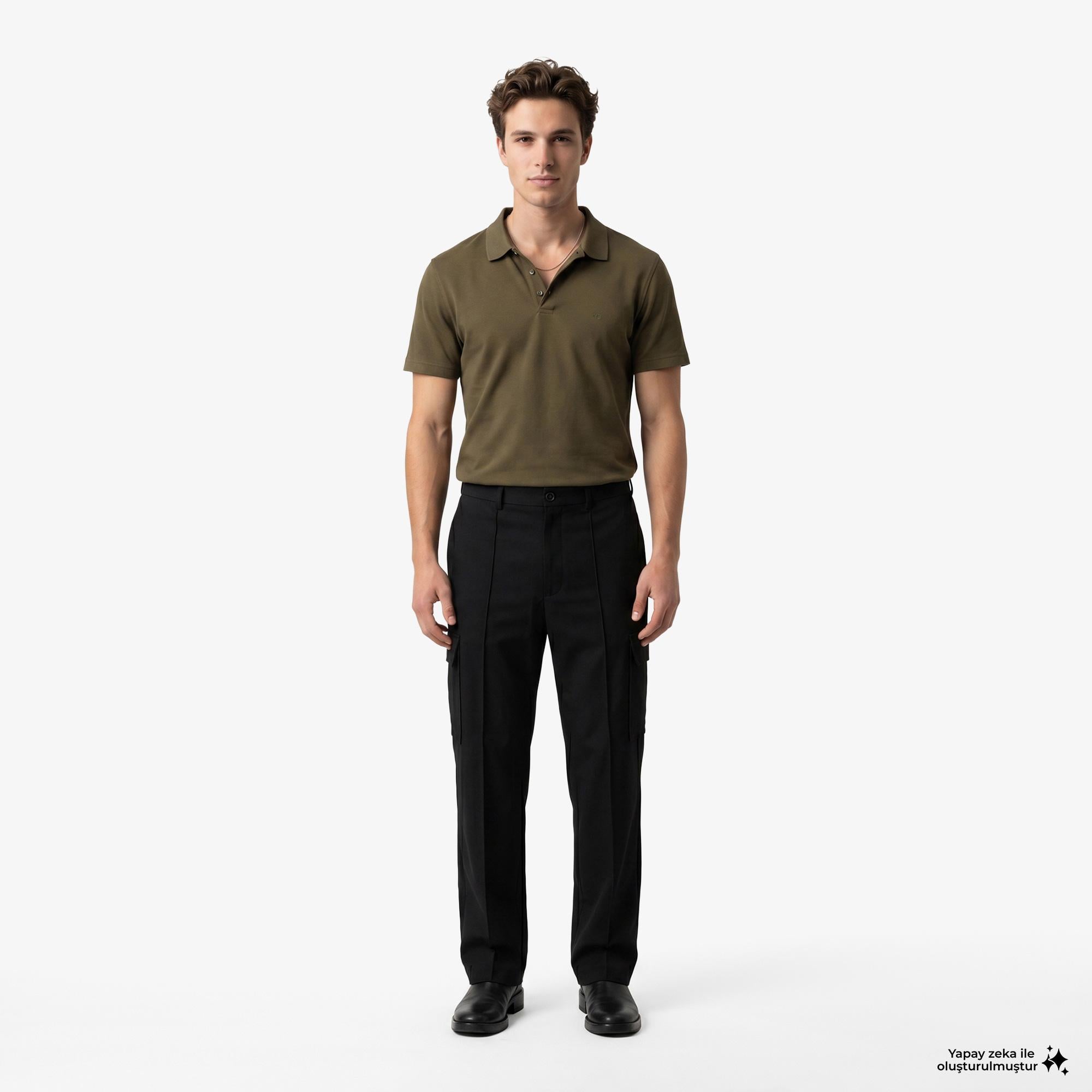 Calvin Klein Supima Chest Emb Erkek Sarı Polo