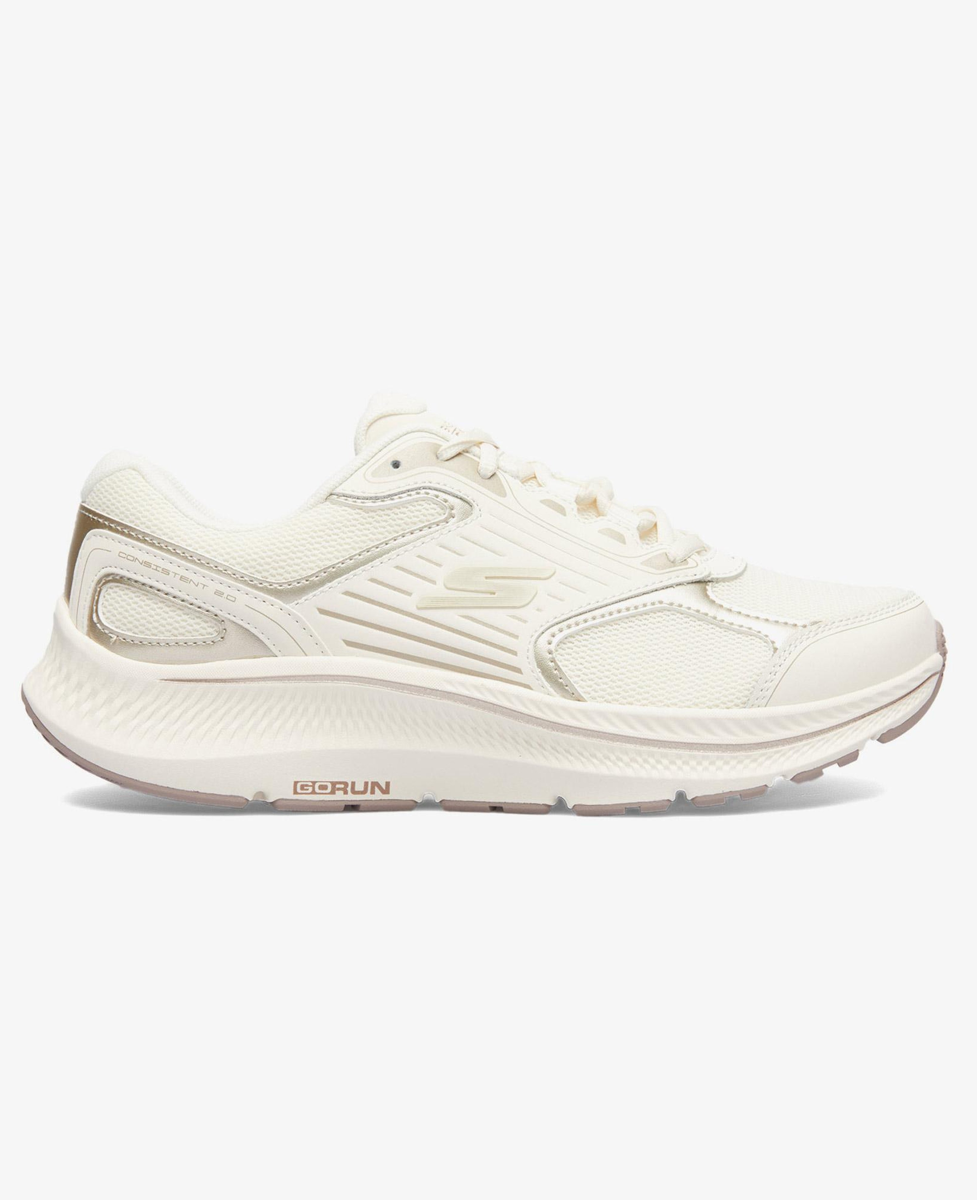 Skechers Go Run Consistent 2.0 - Advantage Kadın Bej Koşu Ayakkabısı