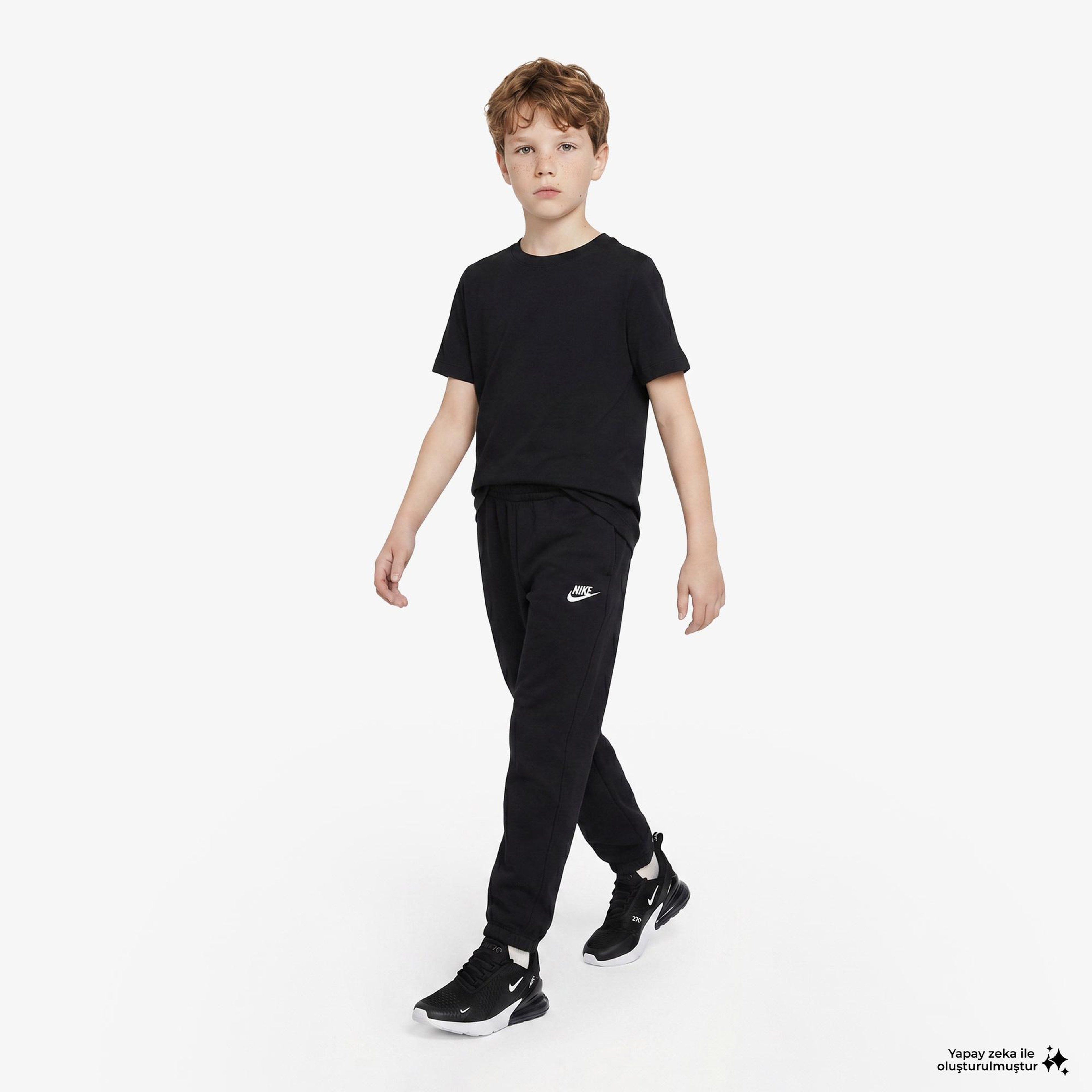 Nike Sportswear Club Fleece Loose Çocuk Siyah Eşofman Altı