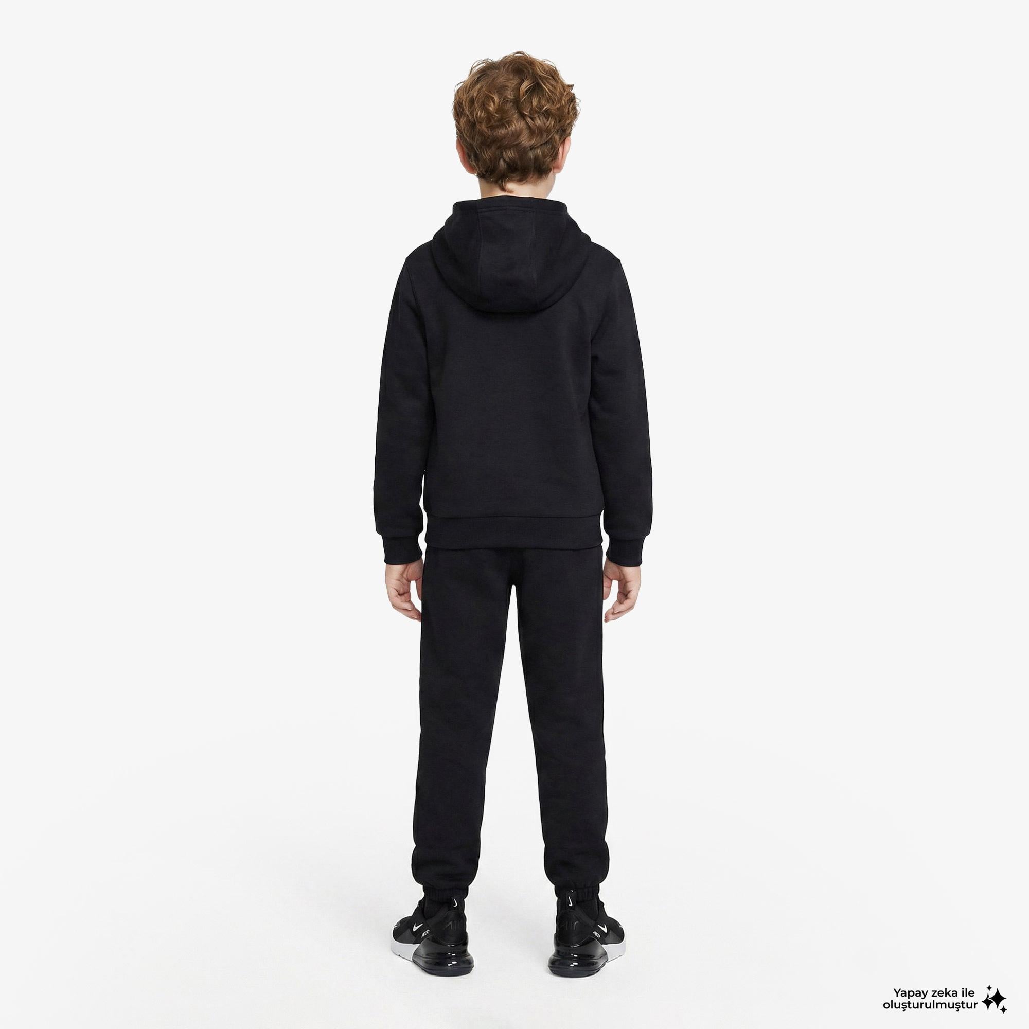 Nike Sportswear Club Fleece Loose Çocuk Siyah Eşofman Altı