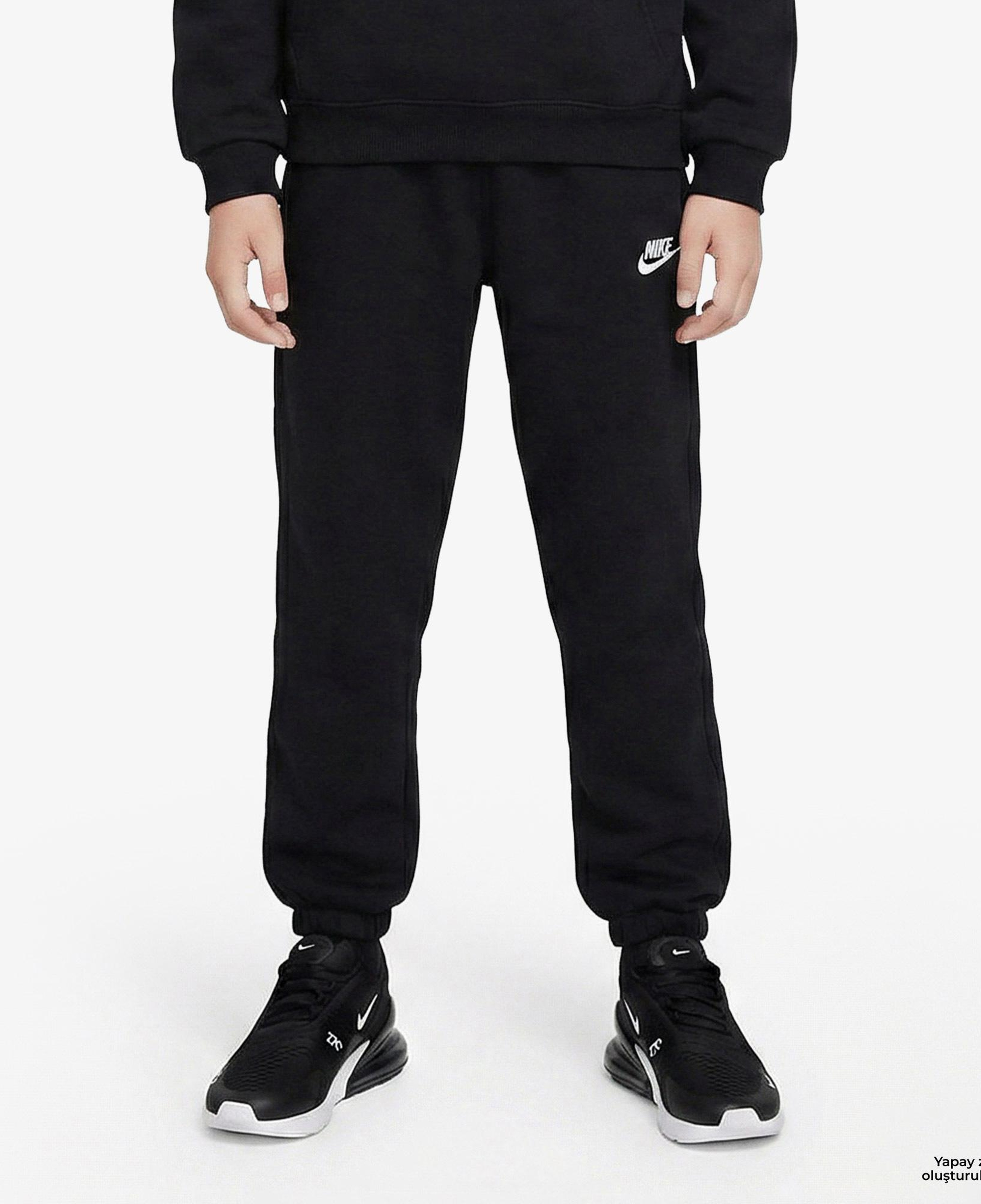 Nike Sportswear Club Fleece Loose Çocuk Siyah Eşofman Altı