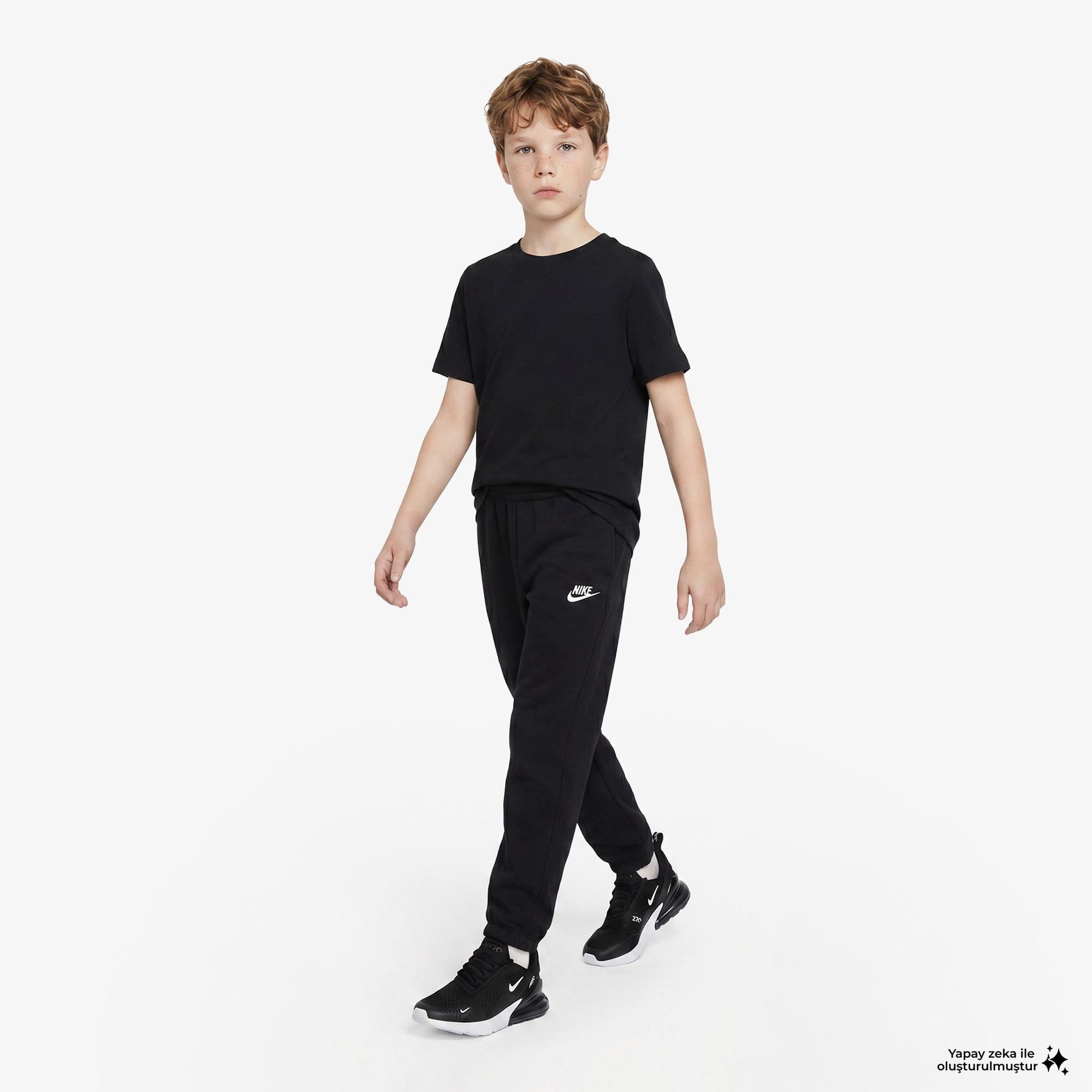 Nike Sportswear Club Fleece Loose Çocuk Siyah Eşofman Altı