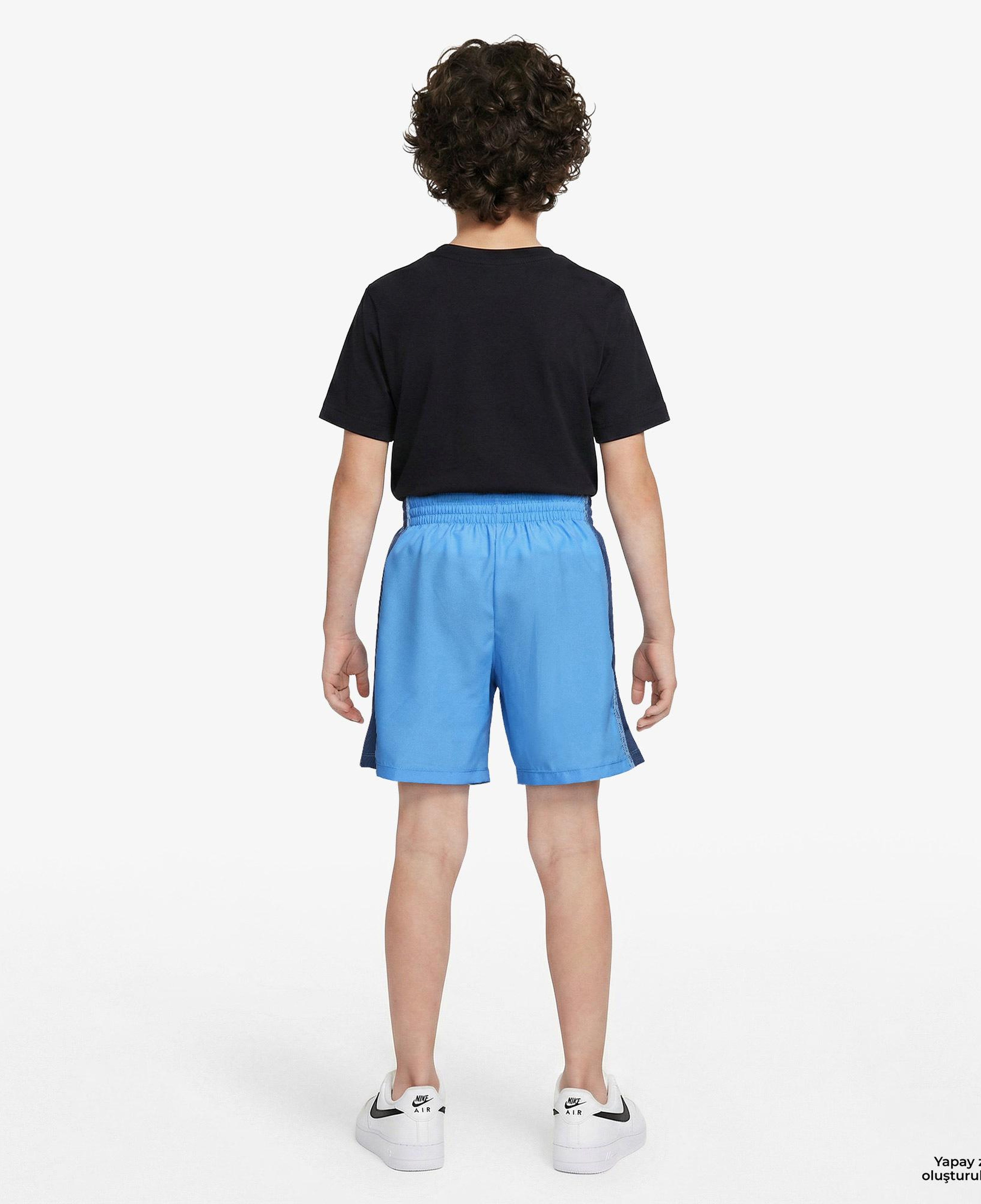 Nike Dri-Fit Sportswear Multi Woven Çocuk Mavi Şort