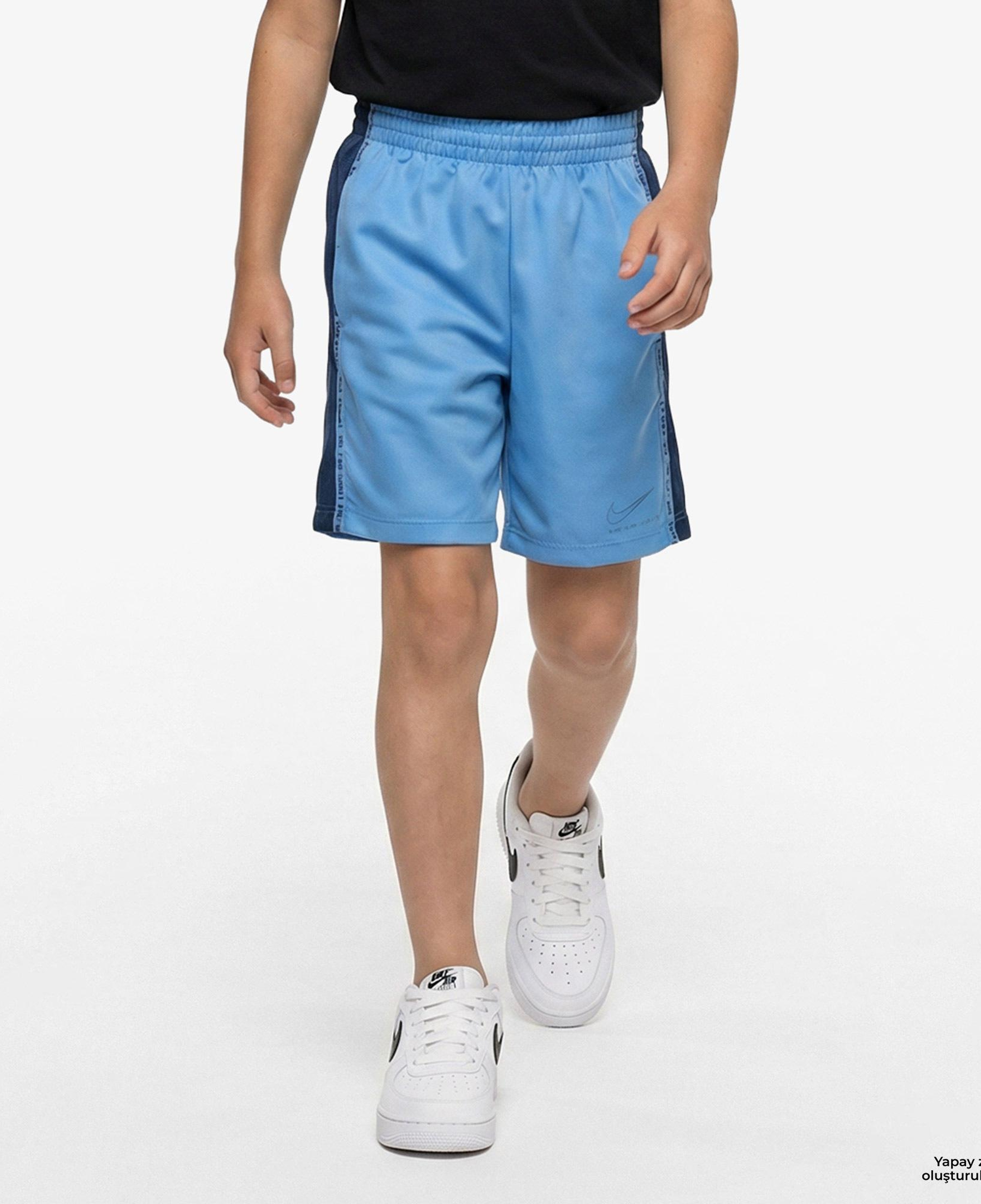 Nike Dri-Fit Sportswear Multi Woven Çocuk Mavi Şort
